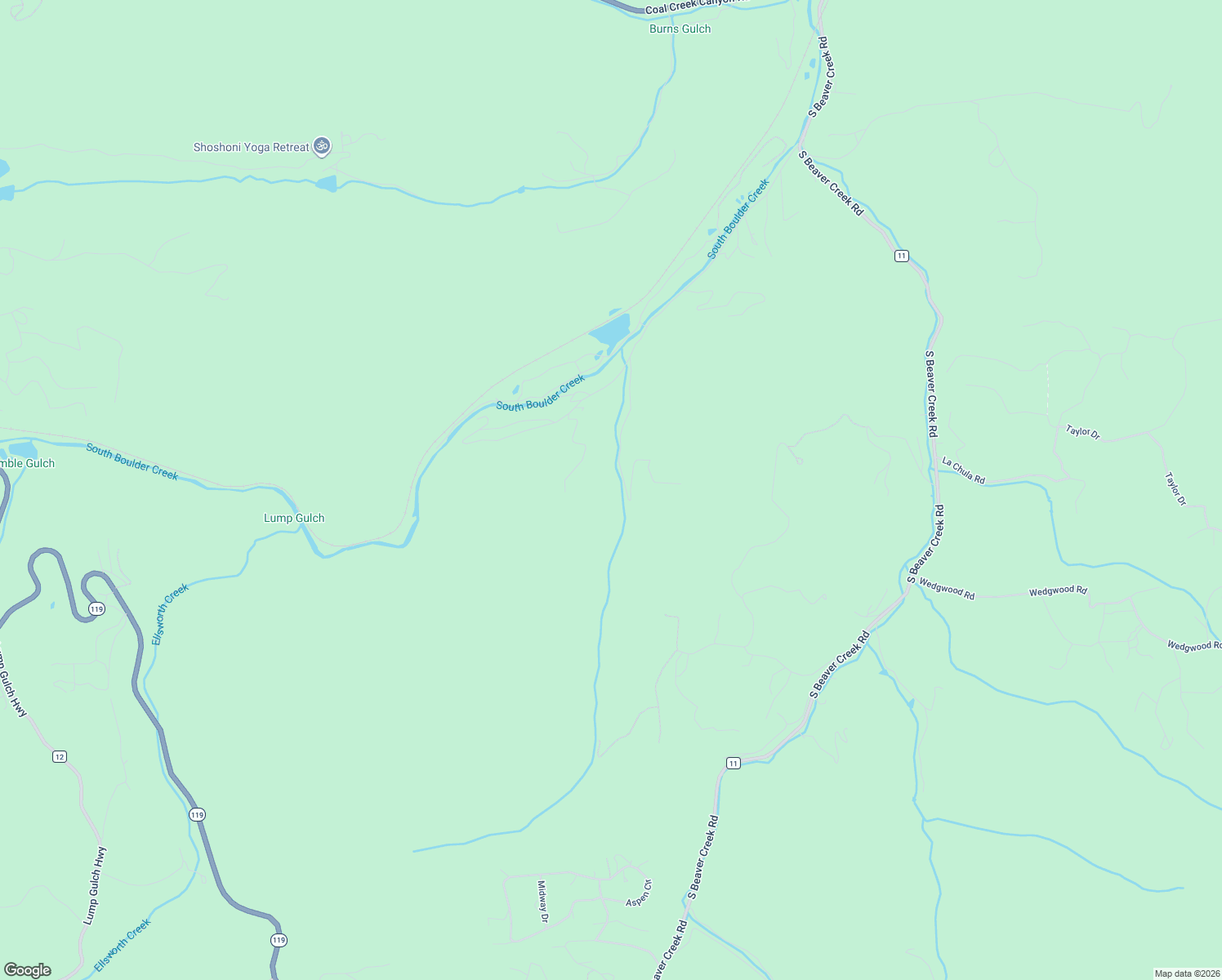 map of restaurants, bars, coffee shops, grocery stores, and more near 1001 Pactolus Lake Road in Black Hawk