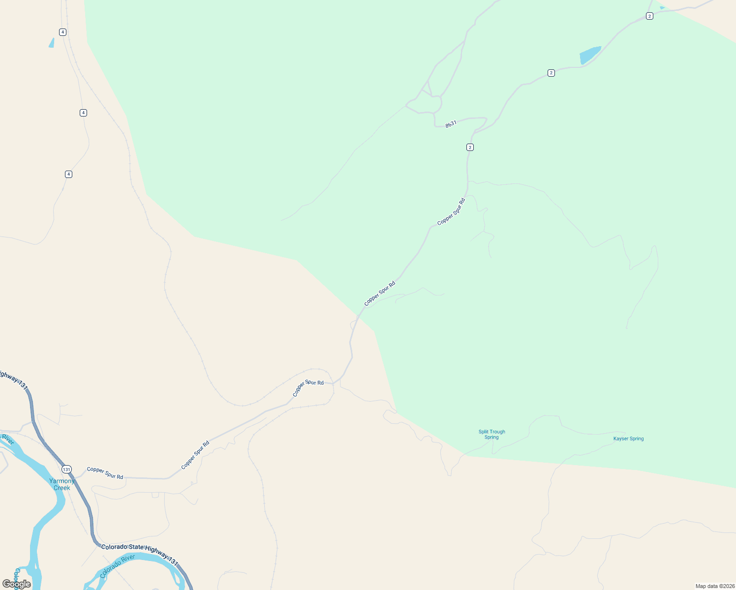 map of restaurants, bars, coffee shops, grocery stores, and more near 2070-2600 Copper Spur Road in Bond