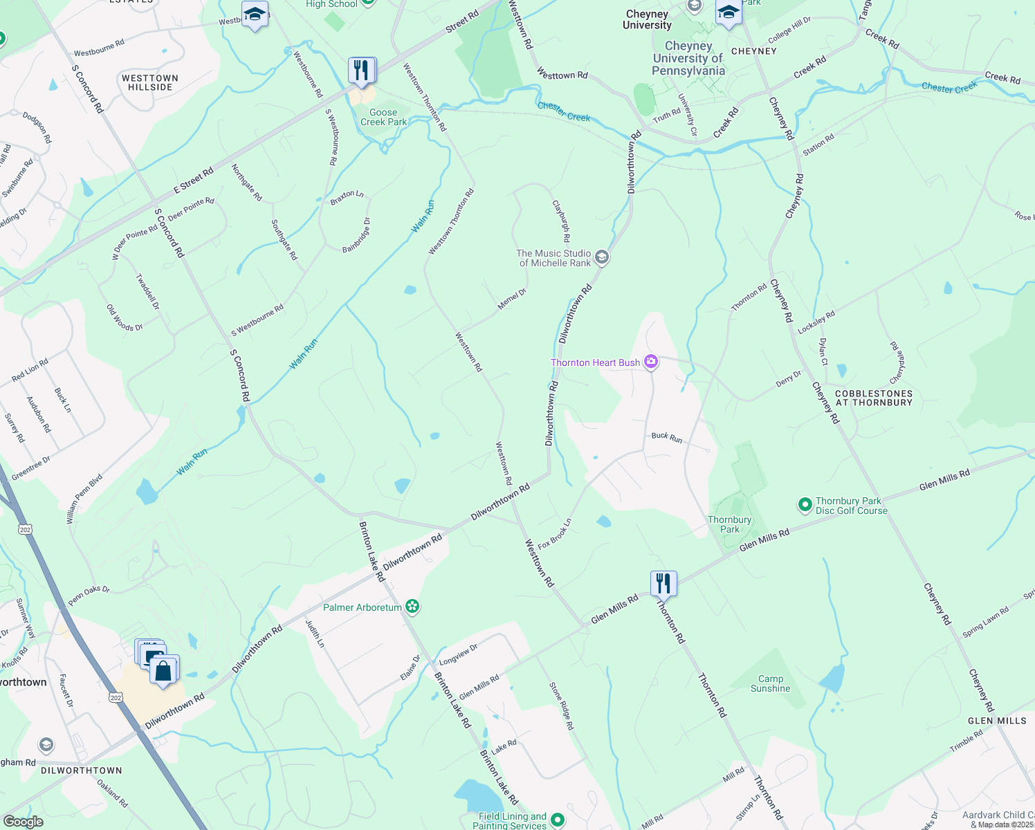 75 Westtown Thornton Road, Thornton PA Walk Score