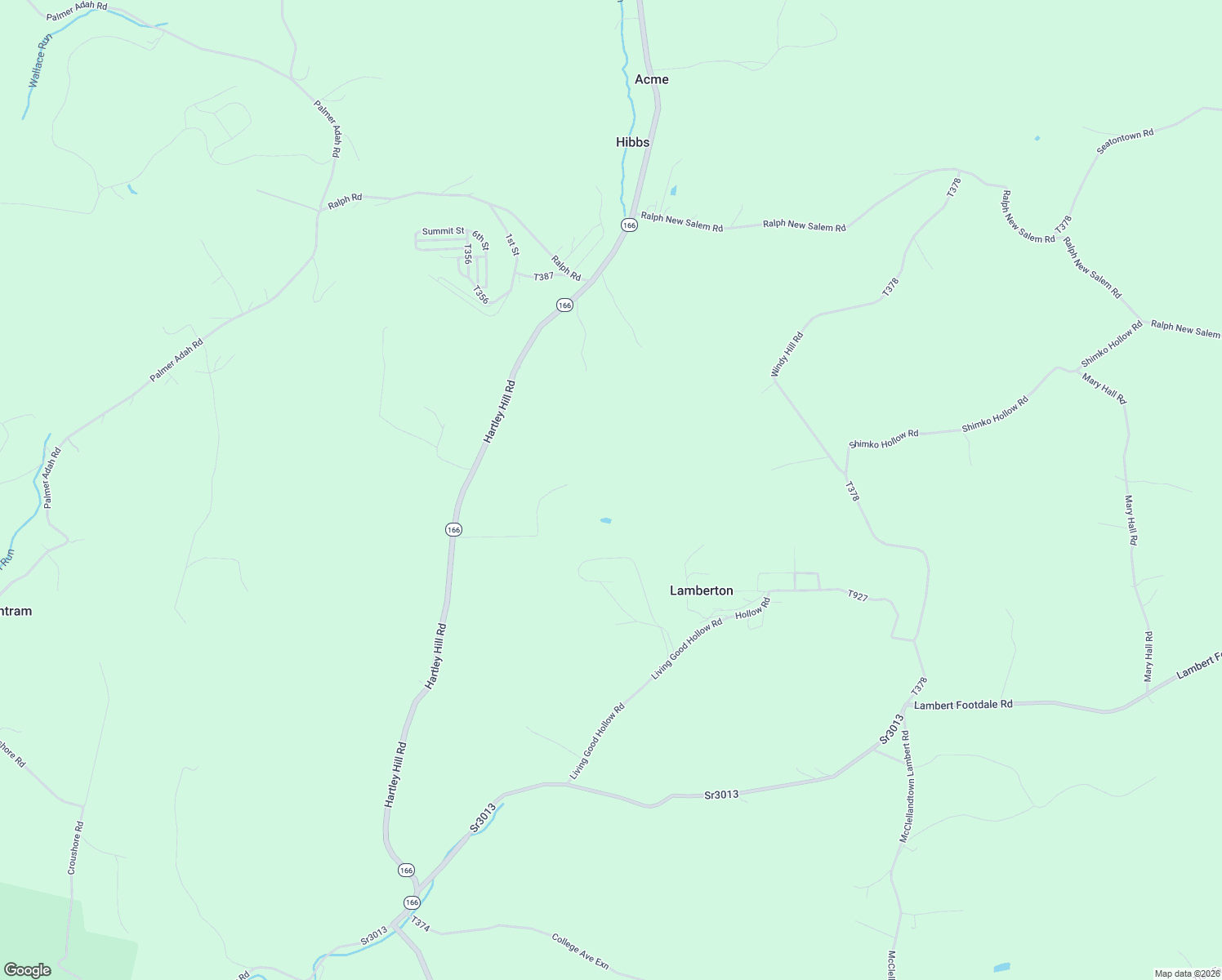 map of restaurants, bars, coffee shops, grocery stores, and more near 364 Hartley Hill Road in Adah
