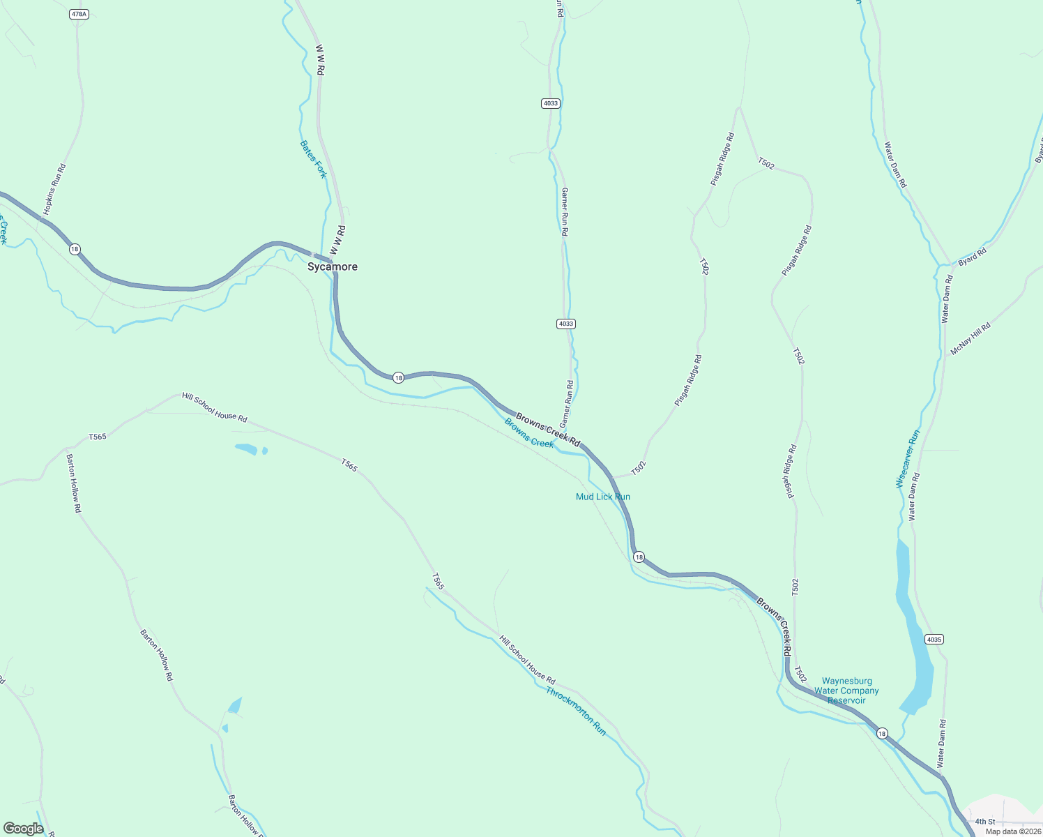 map of restaurants, bars, coffee shops, grocery stores, and more near 551 Browns Creek Road in Sycamore