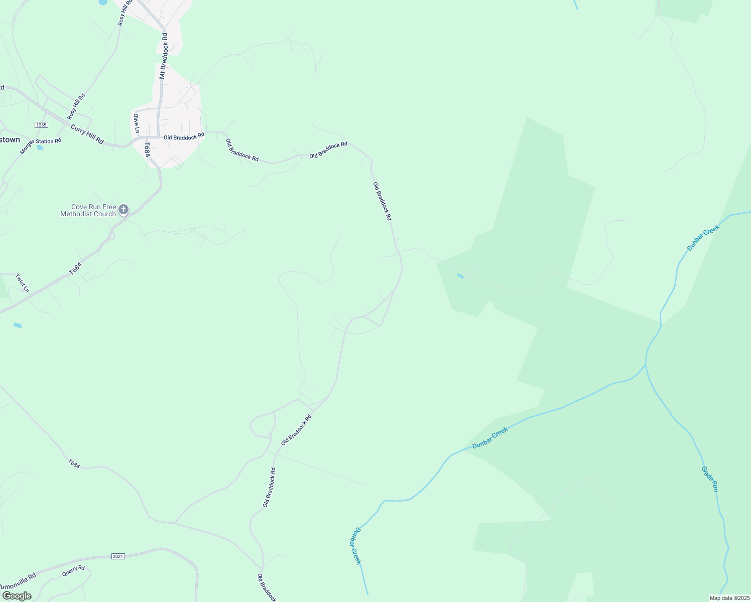 map of restaurants, bars, coffee shops, grocery stores, and more near 483 Old Braddock Road in Lemont Furnace