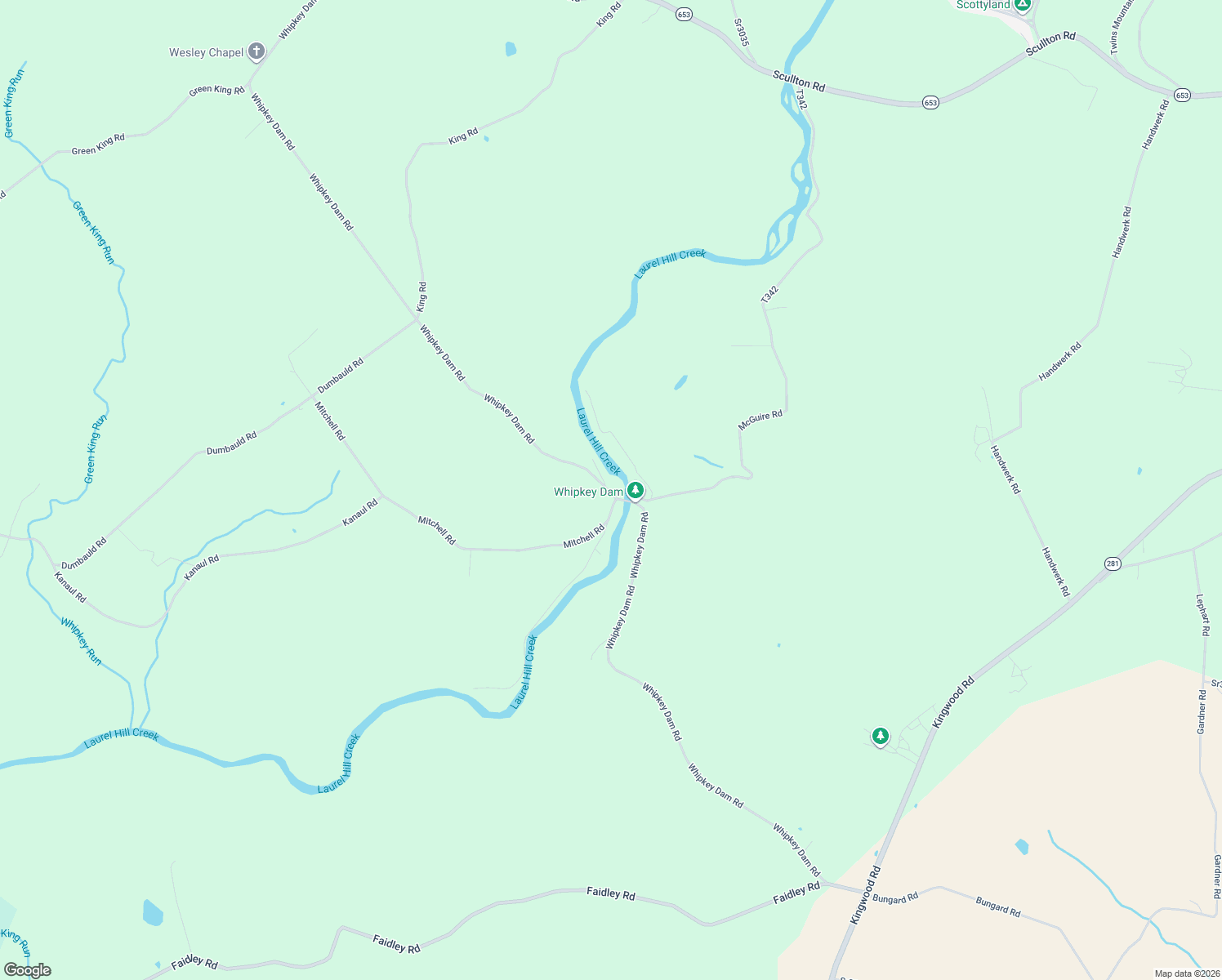 map of restaurants, bars, coffee shops, grocery stores, and more near 876 Whipkey Dam Road in Rockwood