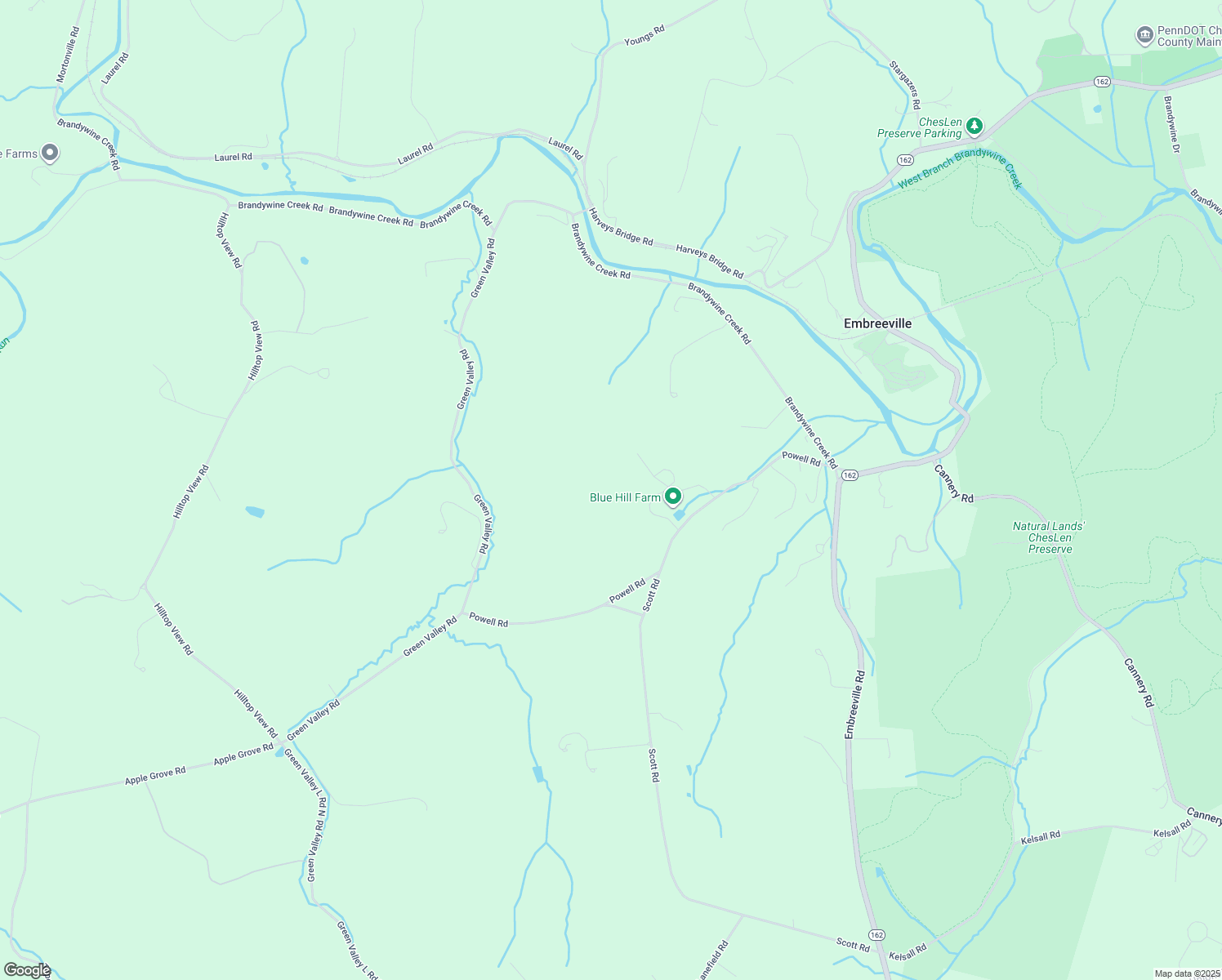 map of restaurants, bars, coffee shops, grocery stores, and more near in Chester County