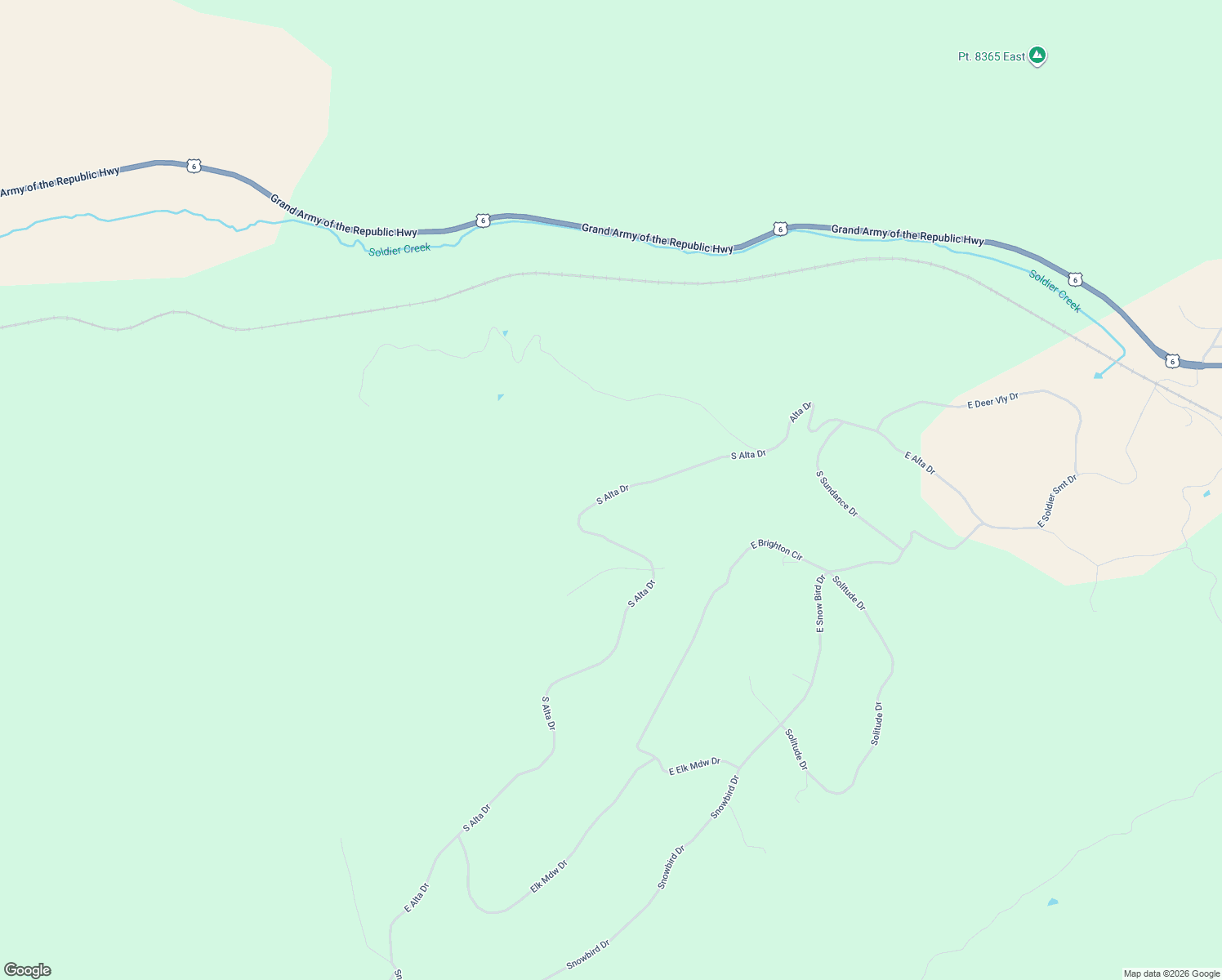 map of restaurants, bars, coffee shops, grocery stores, and more near Unnamed Road in Helper