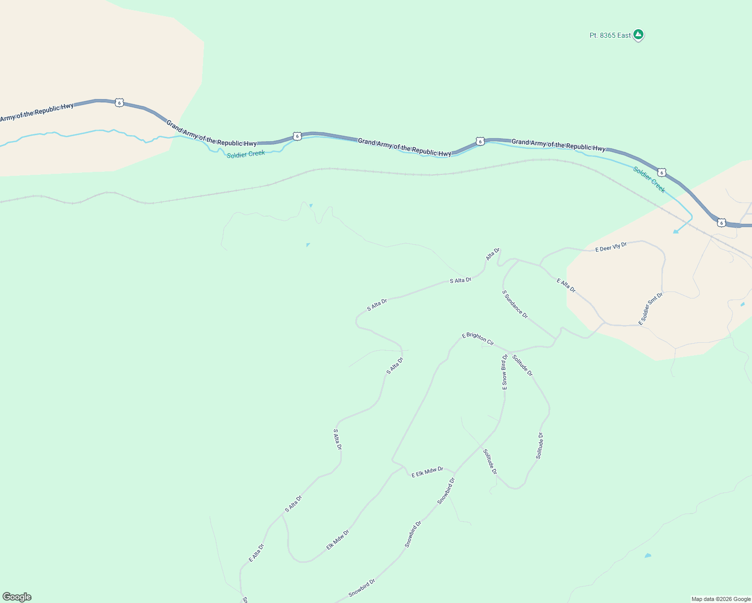 map of restaurants, bars, coffee shops, grocery stores, and more near Unnamed Road in Helper