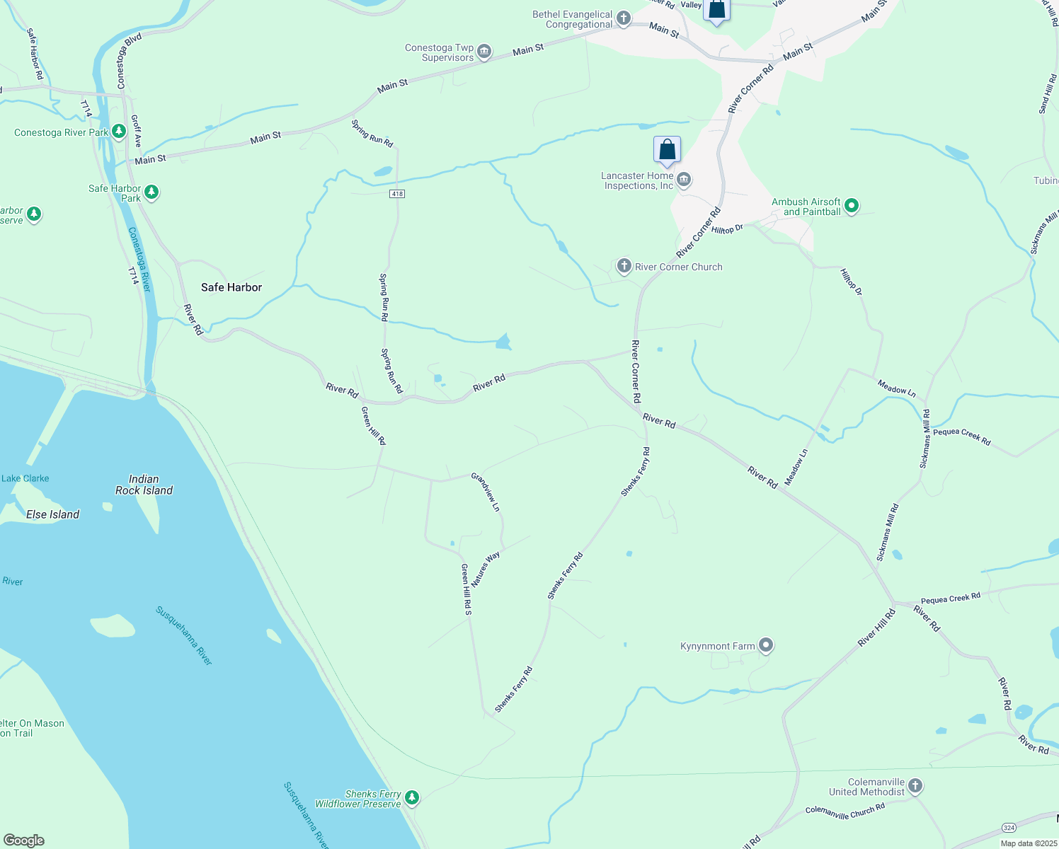 map of restaurants, bars, coffee shops, grocery stores, and more near 16 Fawn Court in Conestoga