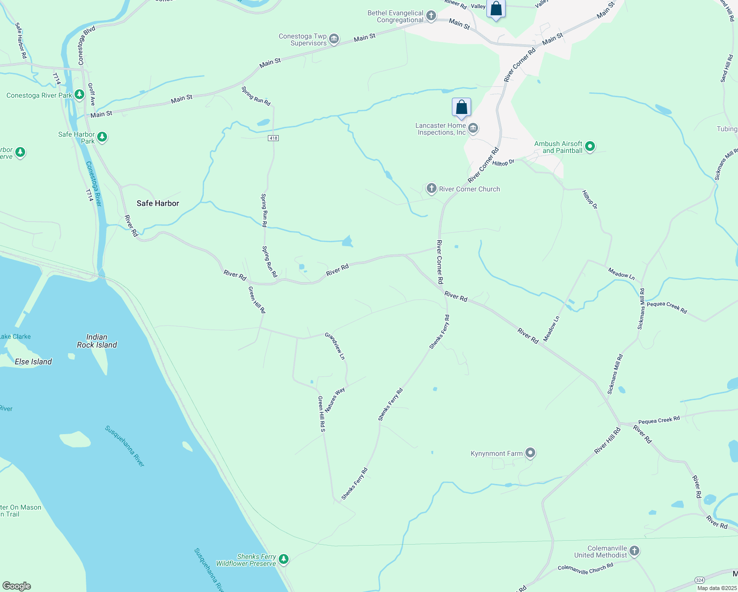 map of restaurants, bars, coffee shops, grocery stores, and more near 16 Fawn Court in Conestoga