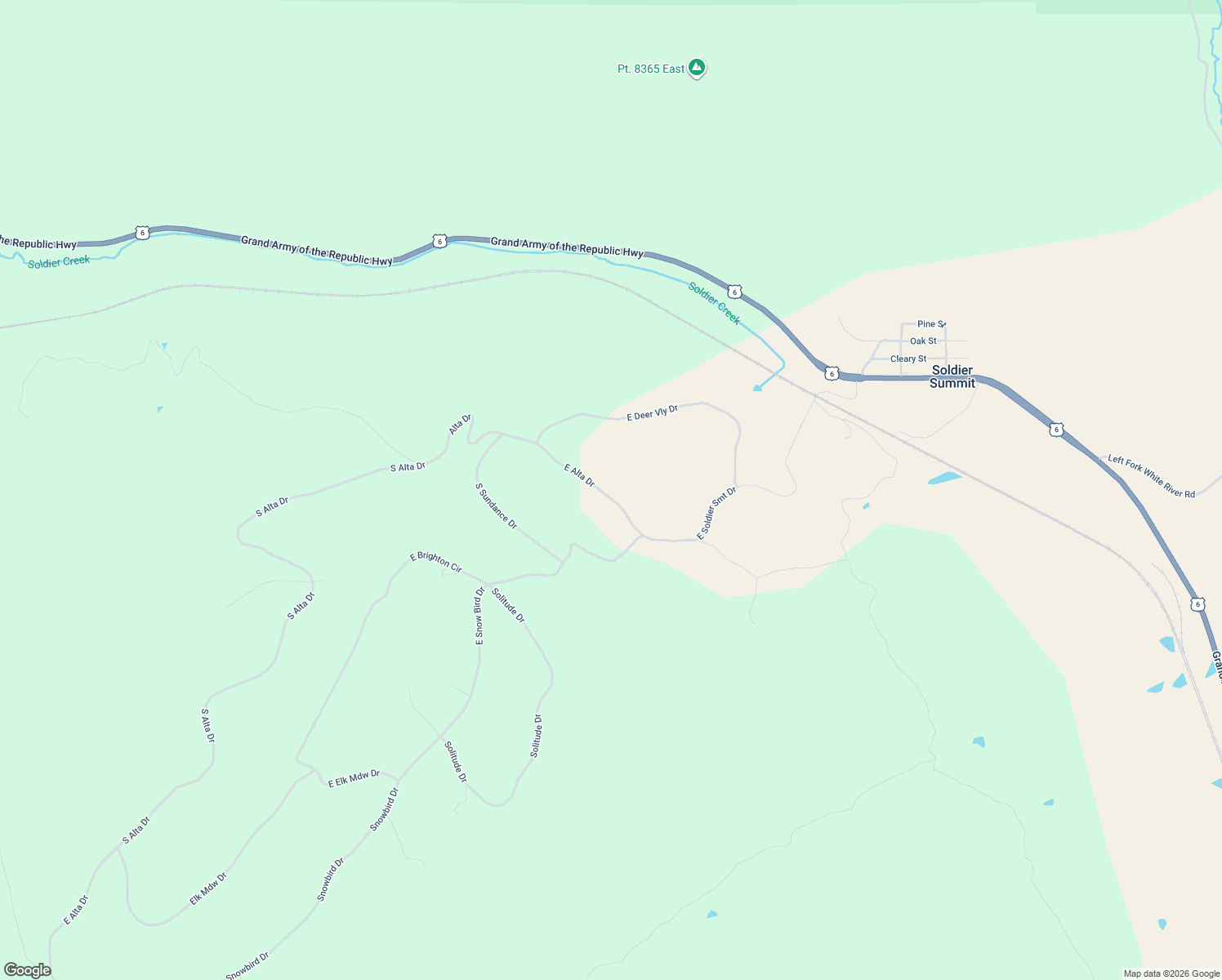 map of restaurants, bars, coffee shops, grocery stores, and more near 22991 Alta Drive in Spanish Fork