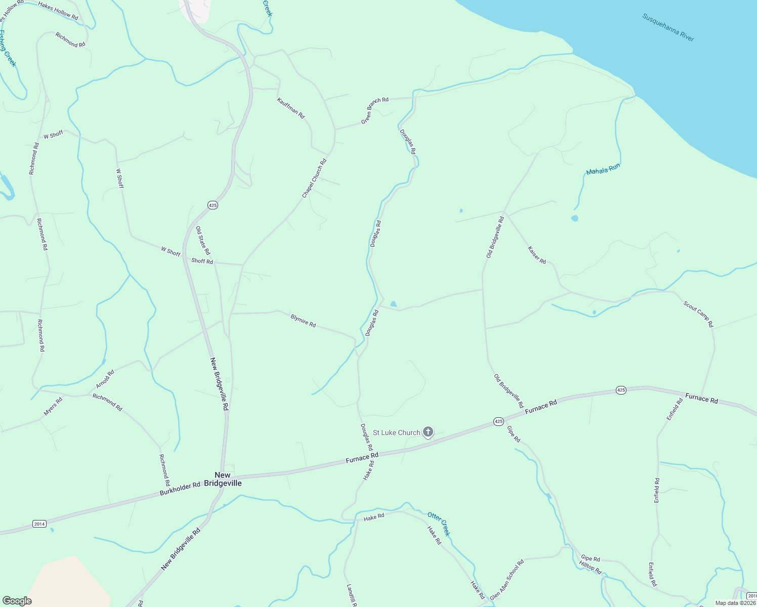 map of restaurants, bars, coffee shops, grocery stores, and more near 9980 Douglas Road in Red Lion