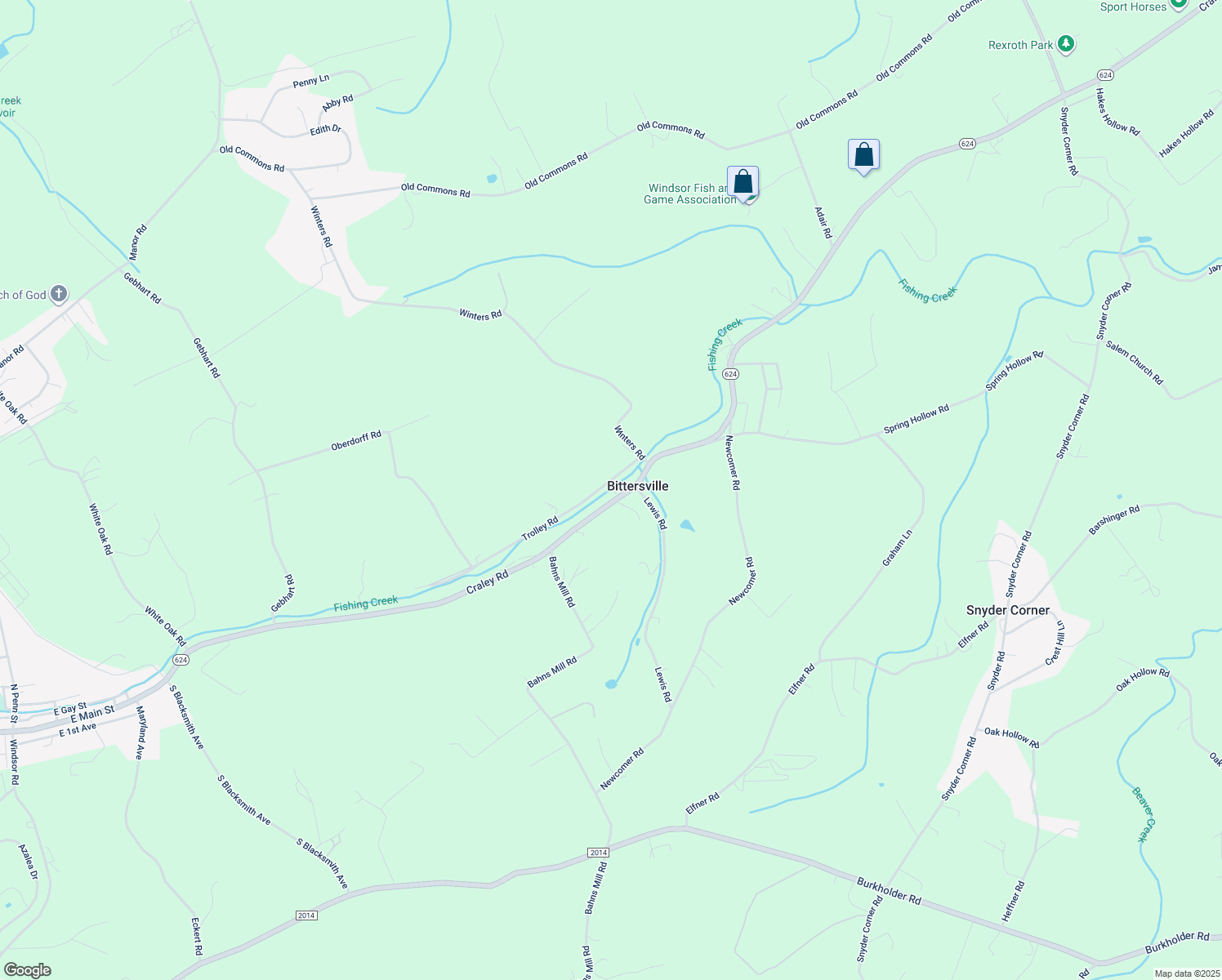 map of restaurants, bars, coffee shops, grocery stores, and more near 1911 Craley Road in Windsor
