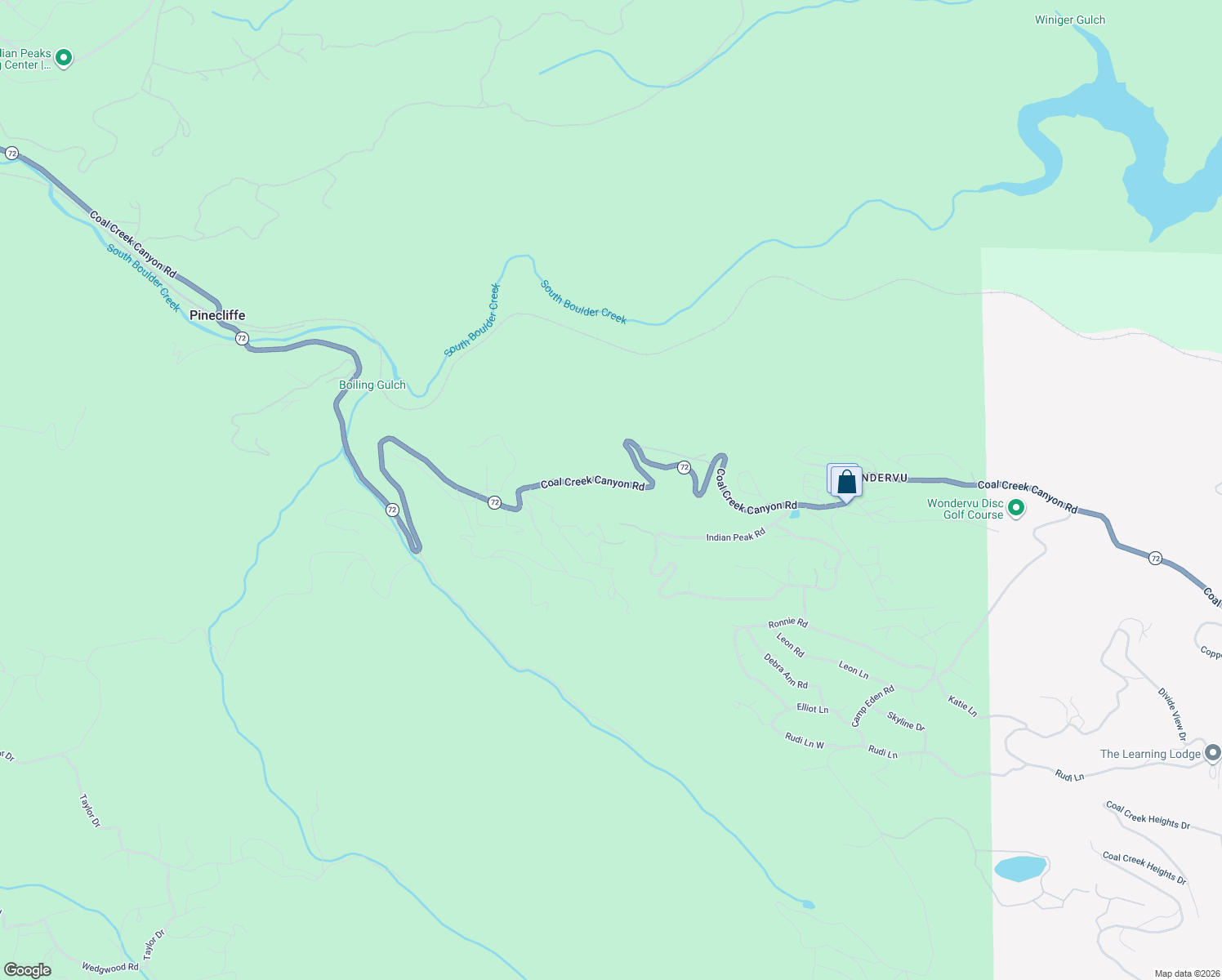 map of restaurants, bars, coffee shops, grocery stores, and more near 1090 Colorado 72 in Golden