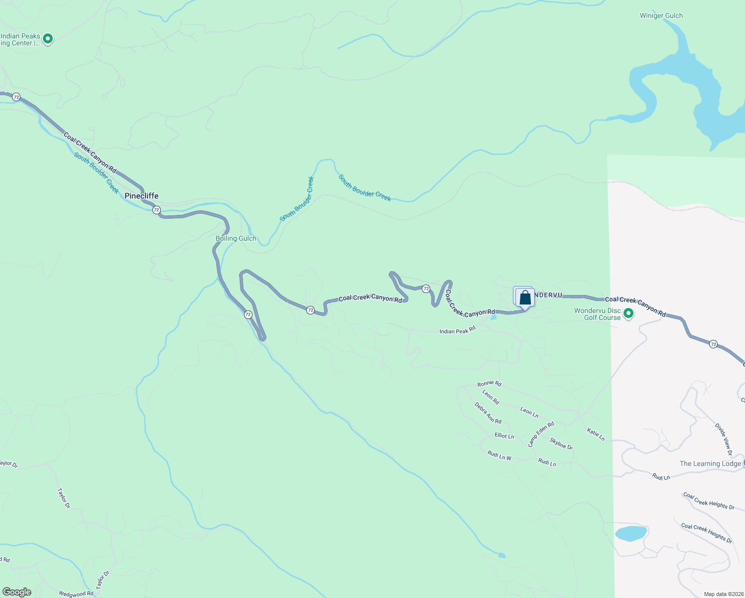 map of restaurants, bars, coffee shops, grocery stores, and more near 1090 Colorado 72 in Golden