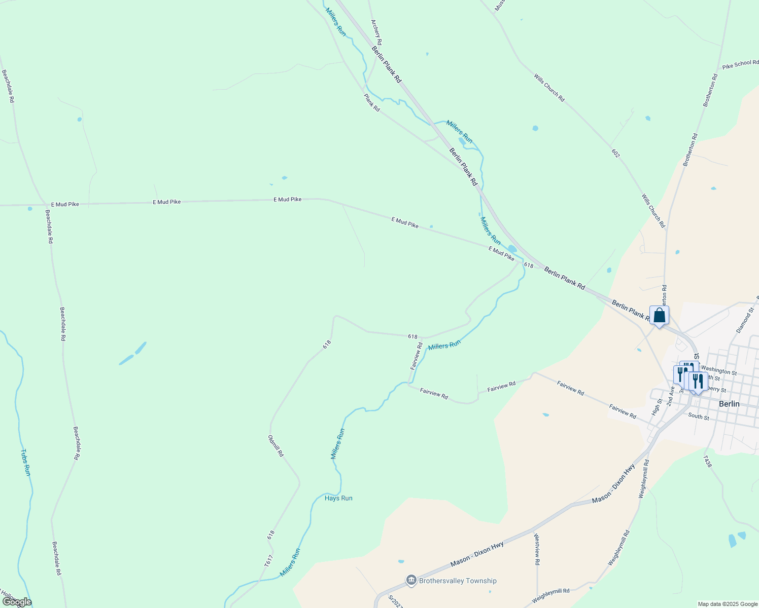 map of restaurants, bars, coffee shops, grocery stores, and more near in Berlin