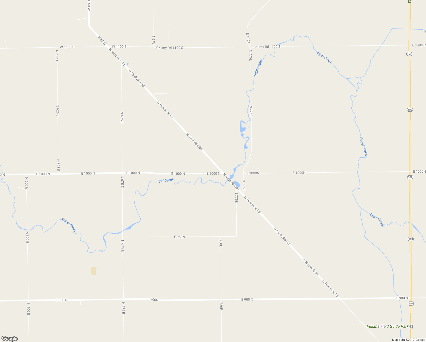 map of restaurants, bars, coffee shops, grocery stores, and more near 7396 East 1000 North in Pendleton