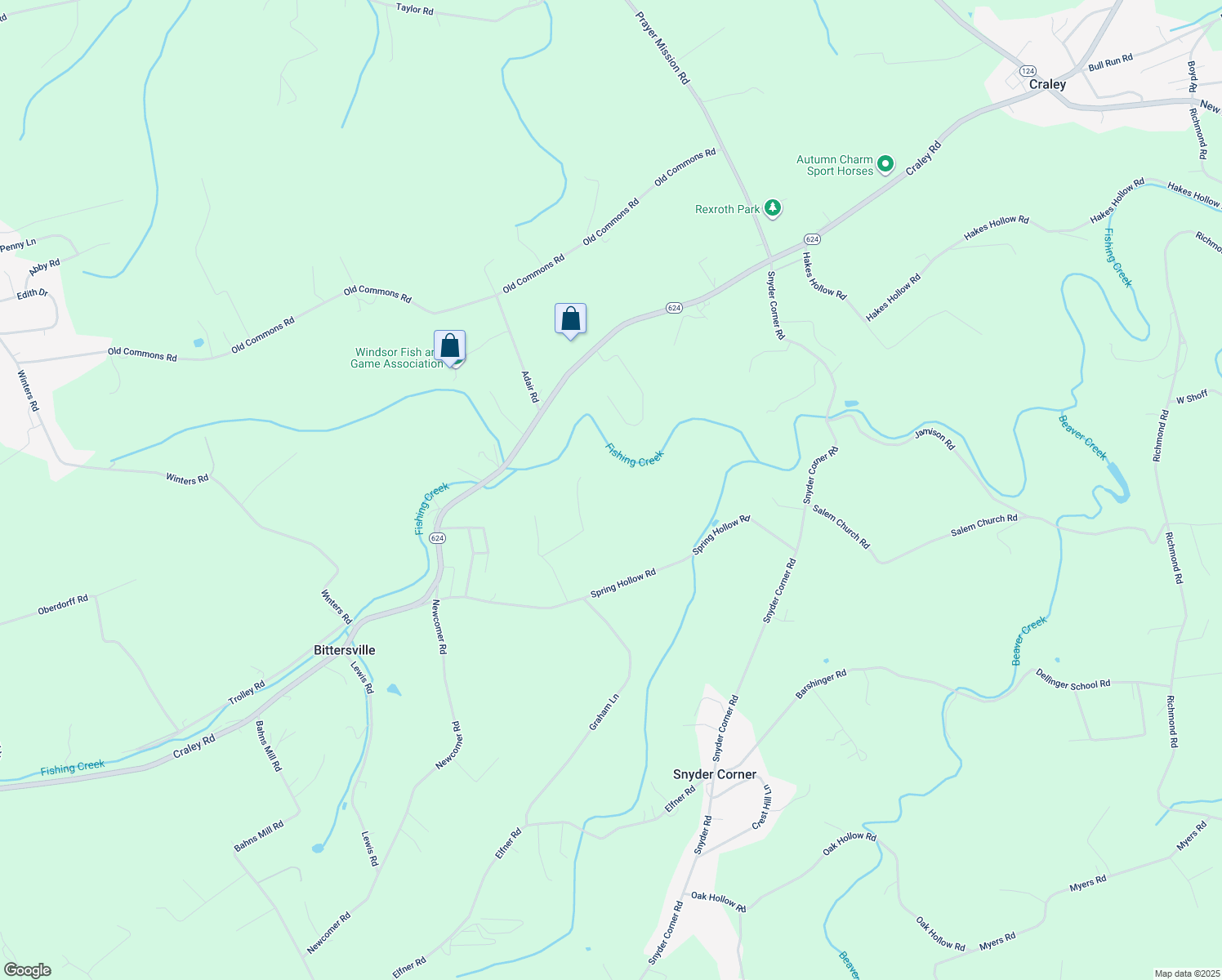 map of restaurants, bars, coffee shops, grocery stores, and more near 81 Miller Ln in Windsor