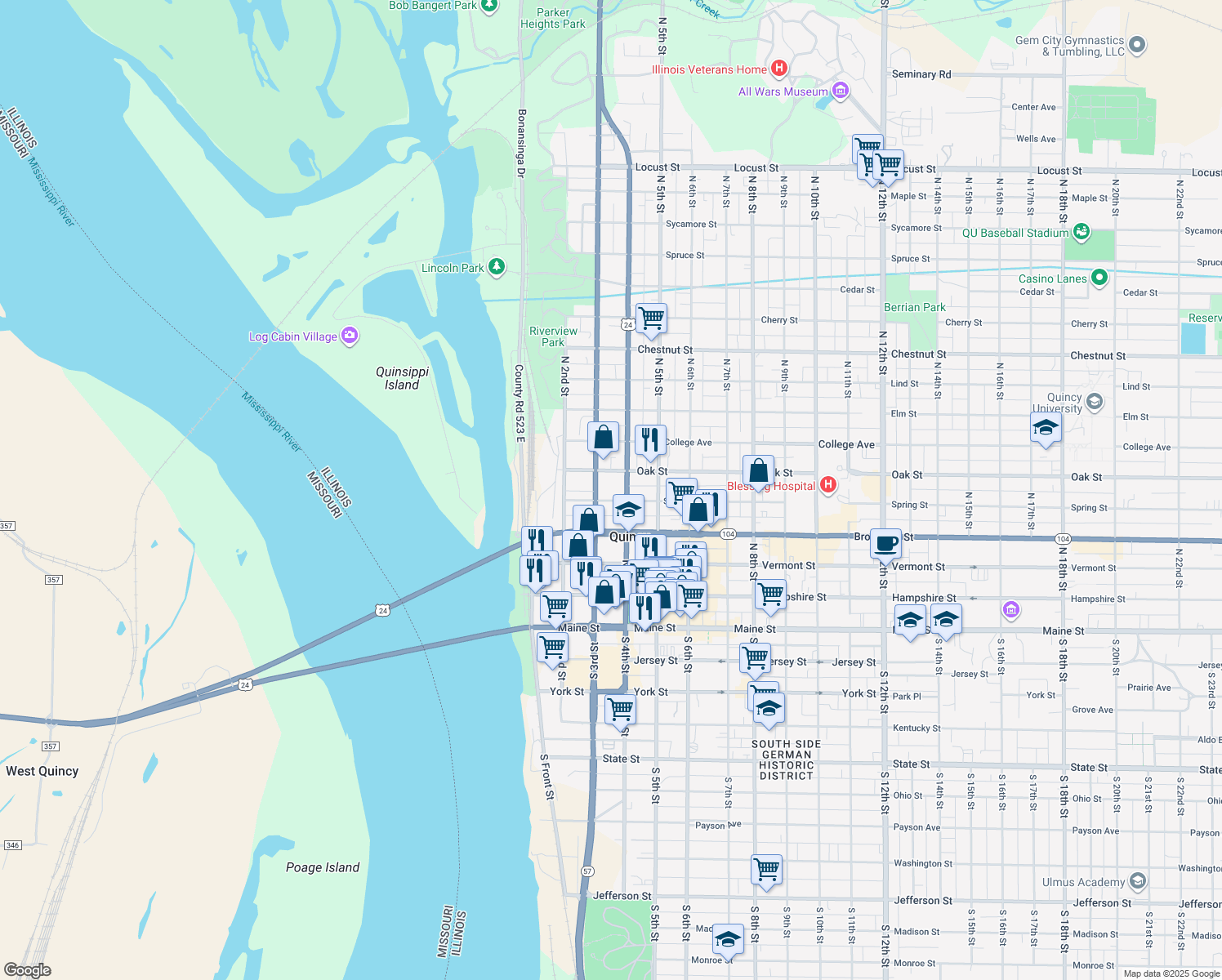 301 Spring Street, Quincy IL Walk Score