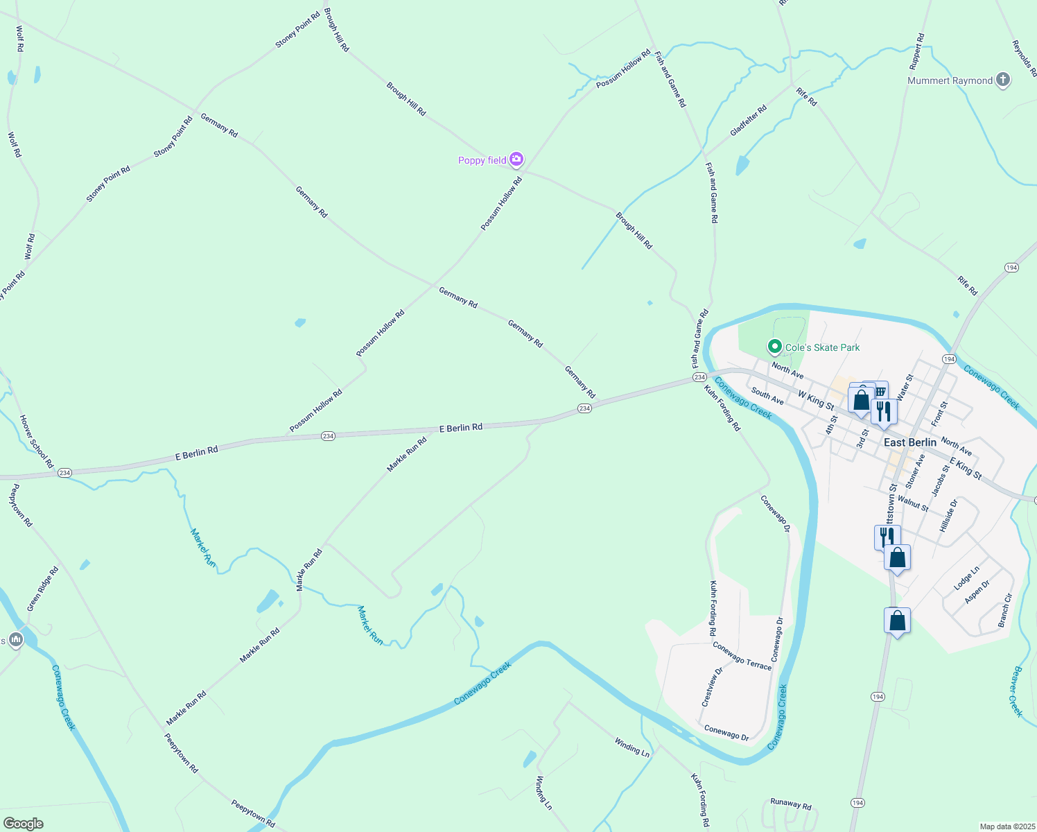 3718 East Berlin Road, East Berlin PA Walk Score