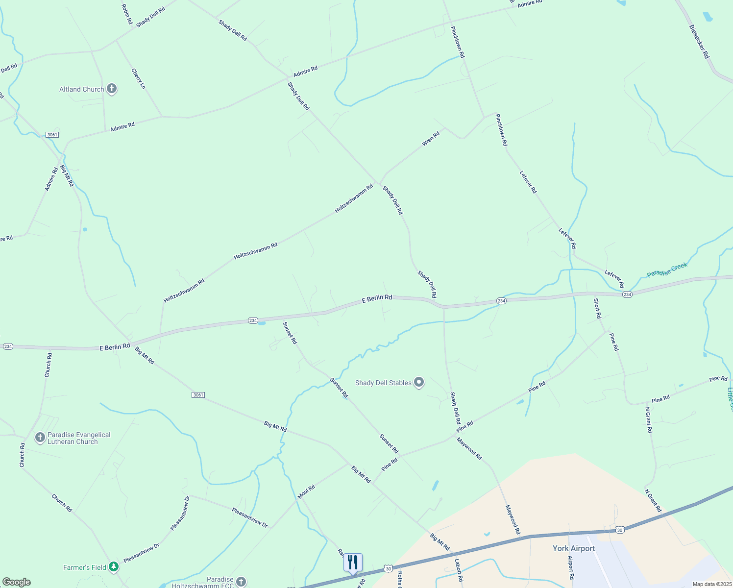 map of restaurants, bars, coffee shops, grocery stores, and more near 4639 East Berlin Road in Thomasville