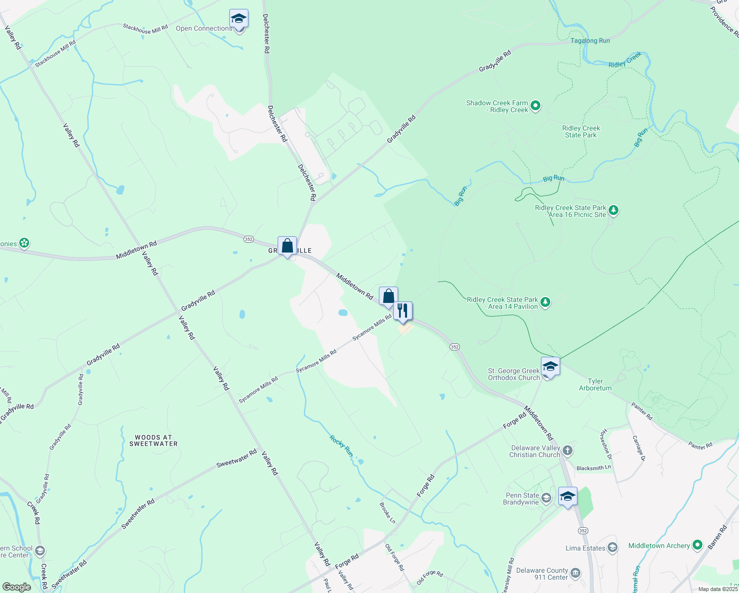 1237 Middletown Road, Glen Mills PA Walk Score