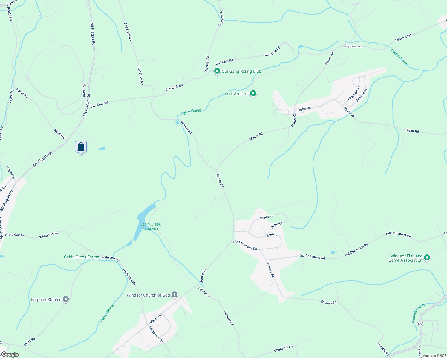 map of restaurants, bars, coffee shops, grocery stores, and more near 1434 Manor Rd in Windsor