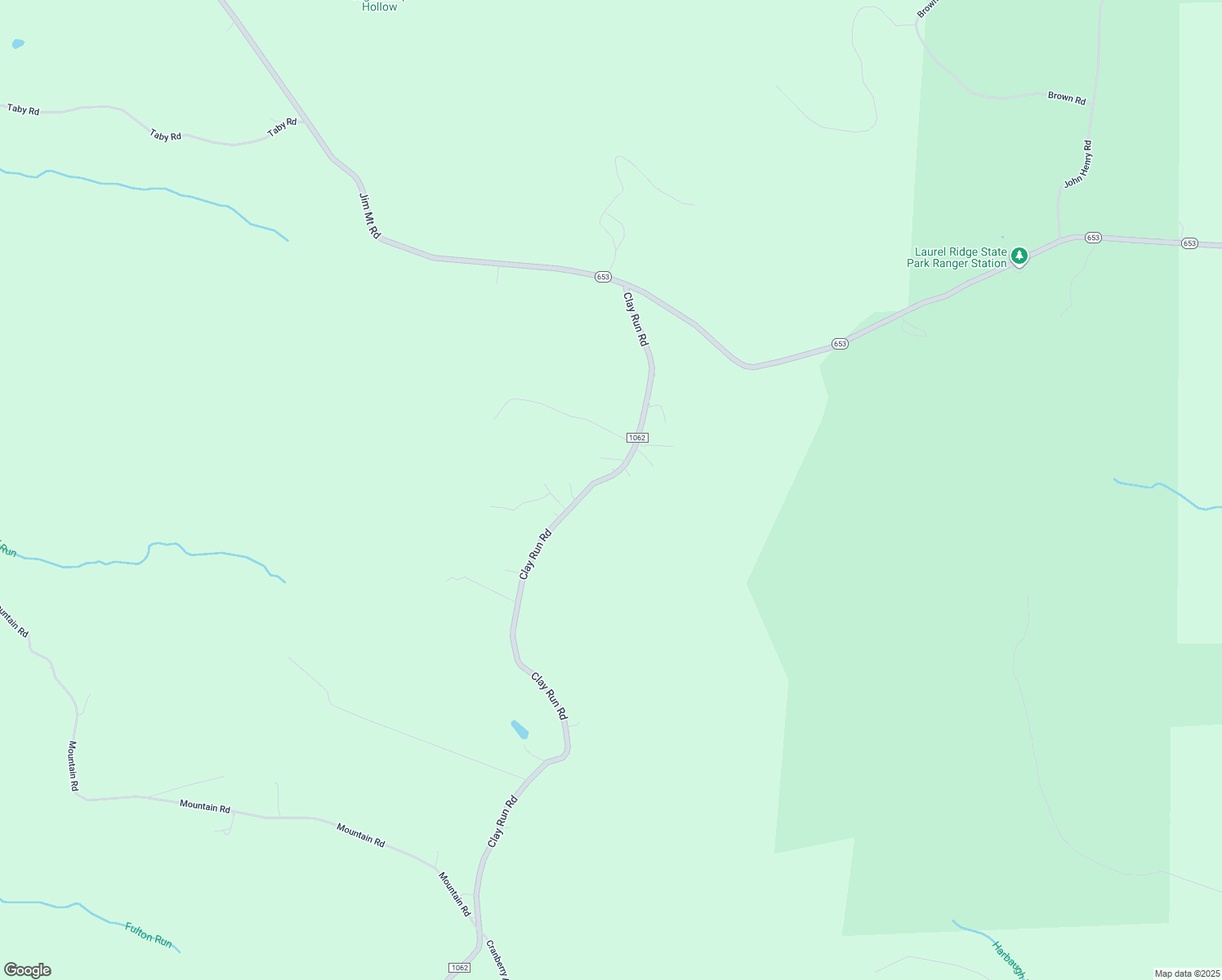map of restaurants, bars, coffee shops, grocery stores, and more near 542 Clay Run Road in Mill Run