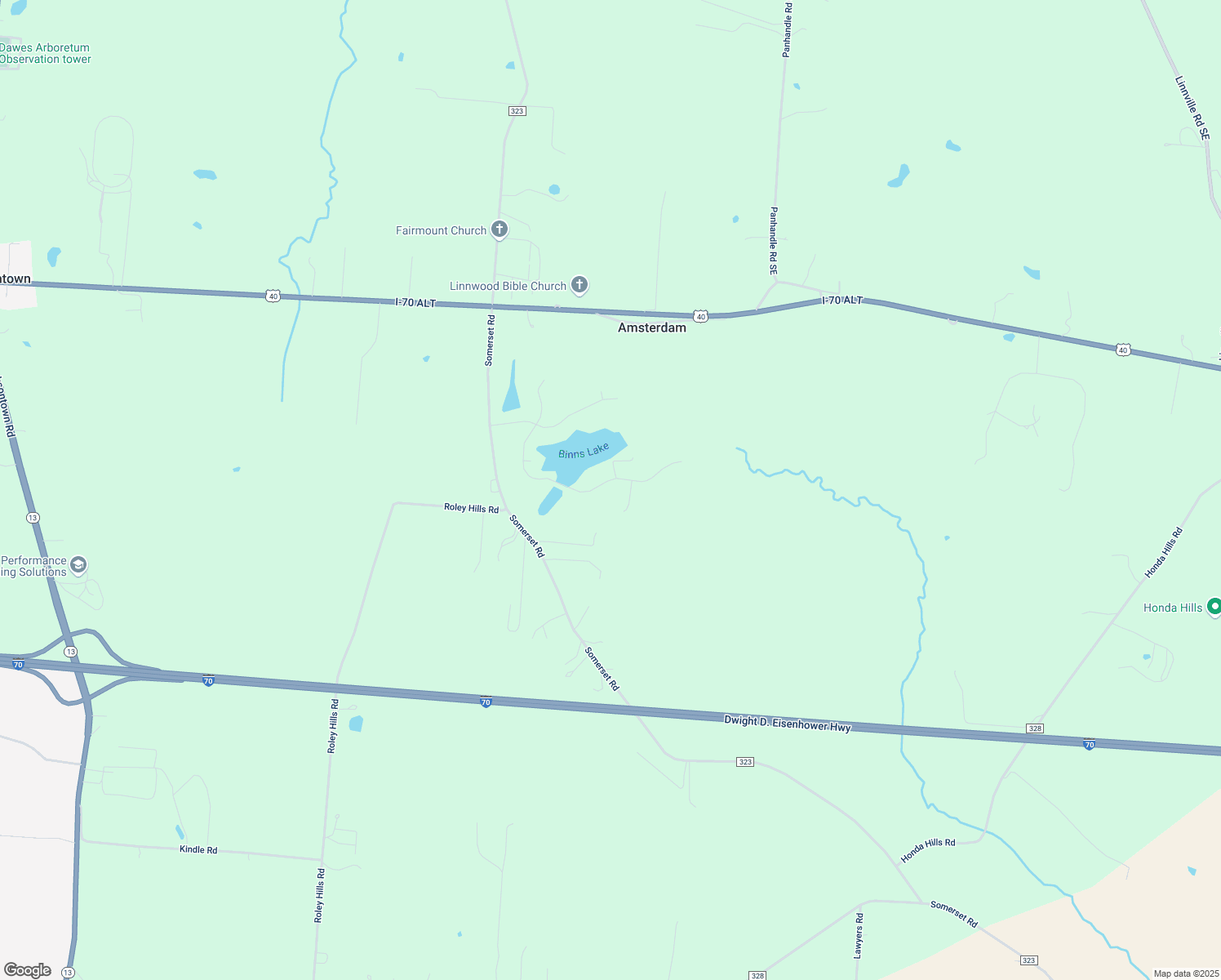 map of restaurants, bars, coffee shops, grocery stores, and more near 382 Deer Trail Drive in Thornville