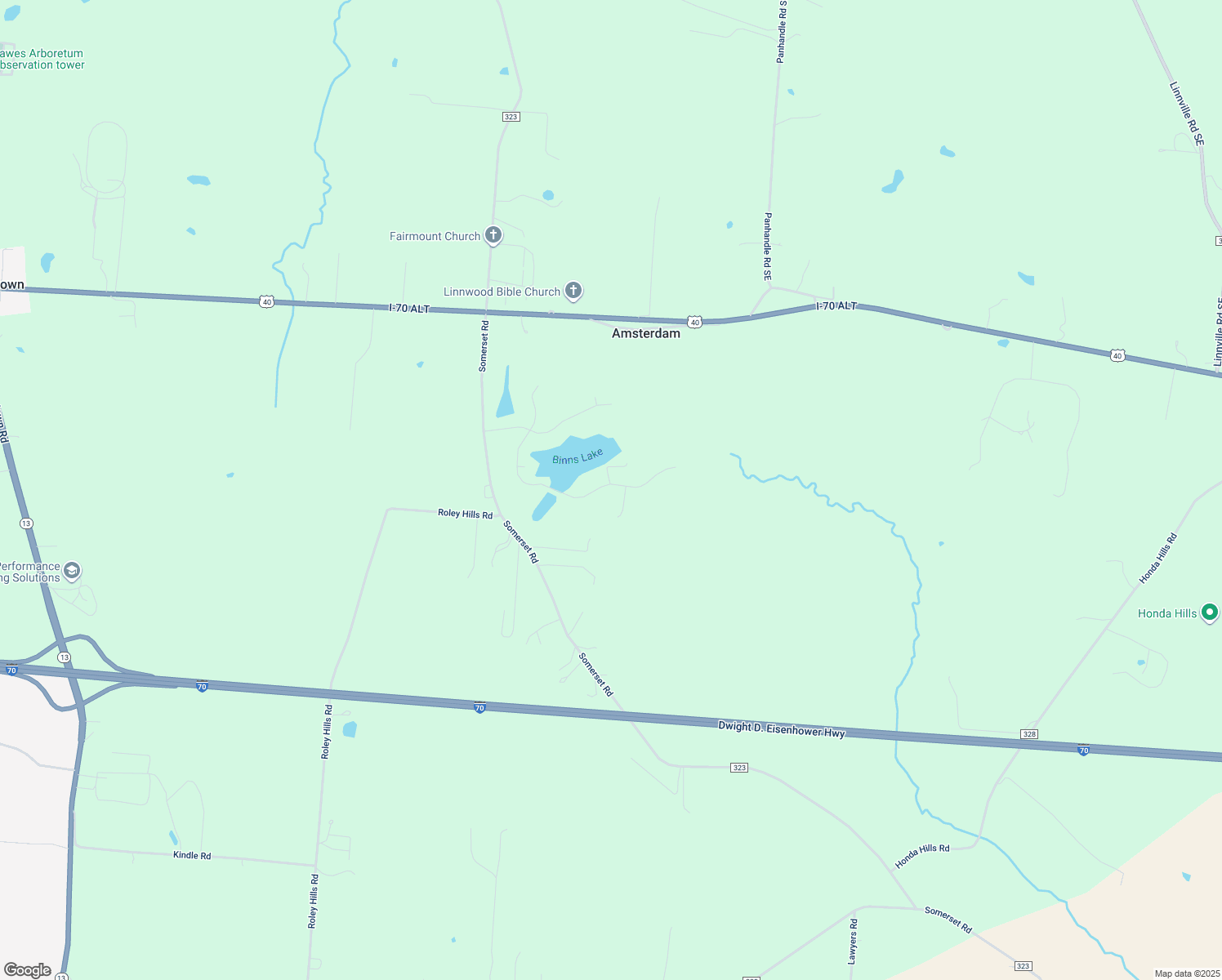 map of restaurants, bars, coffee shops, grocery stores, and more near 382 Deer Trail Drive in Thornville