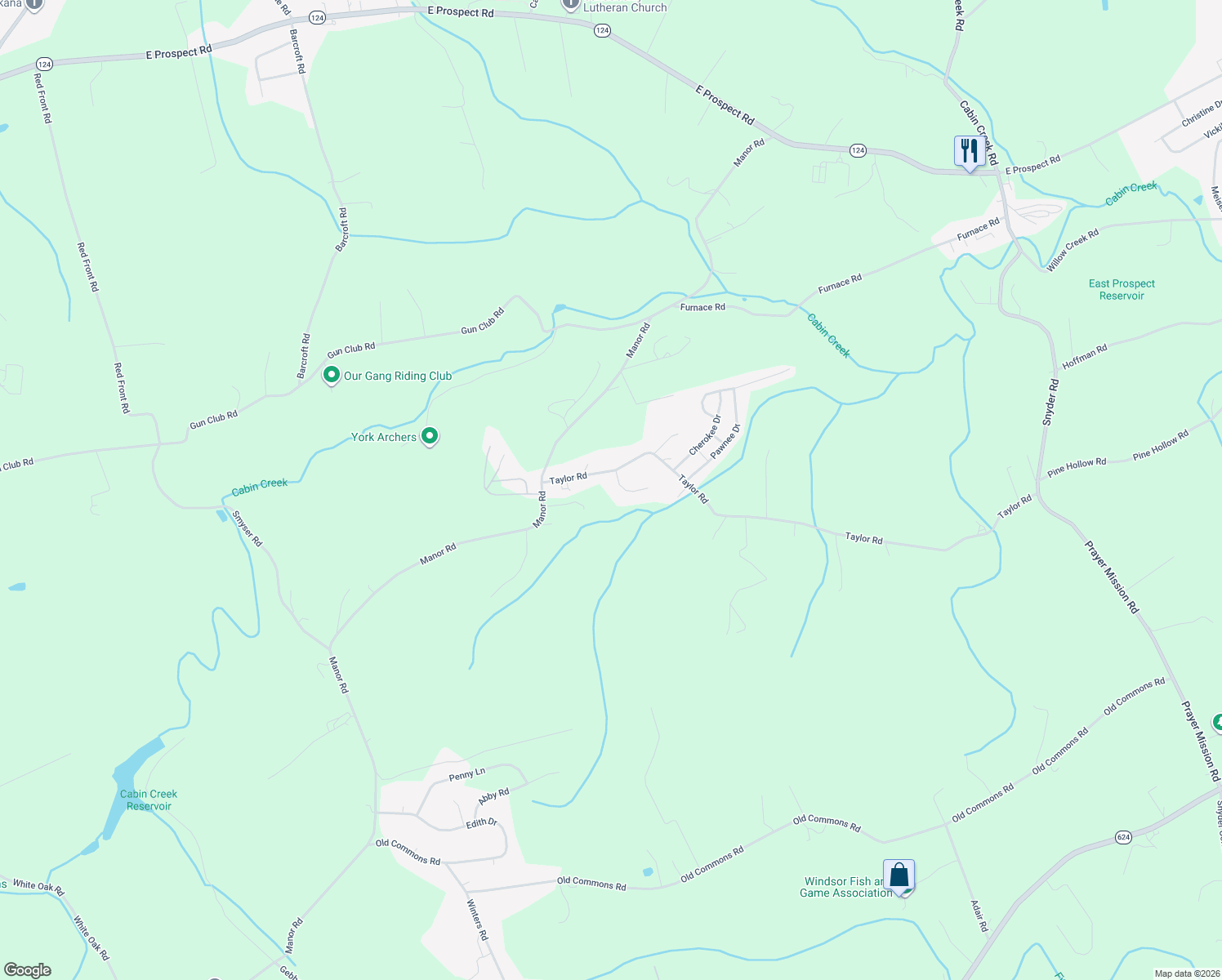 map of restaurants, bars, coffee shops, grocery stores, and more near 70 Kennick Drive in Windsor