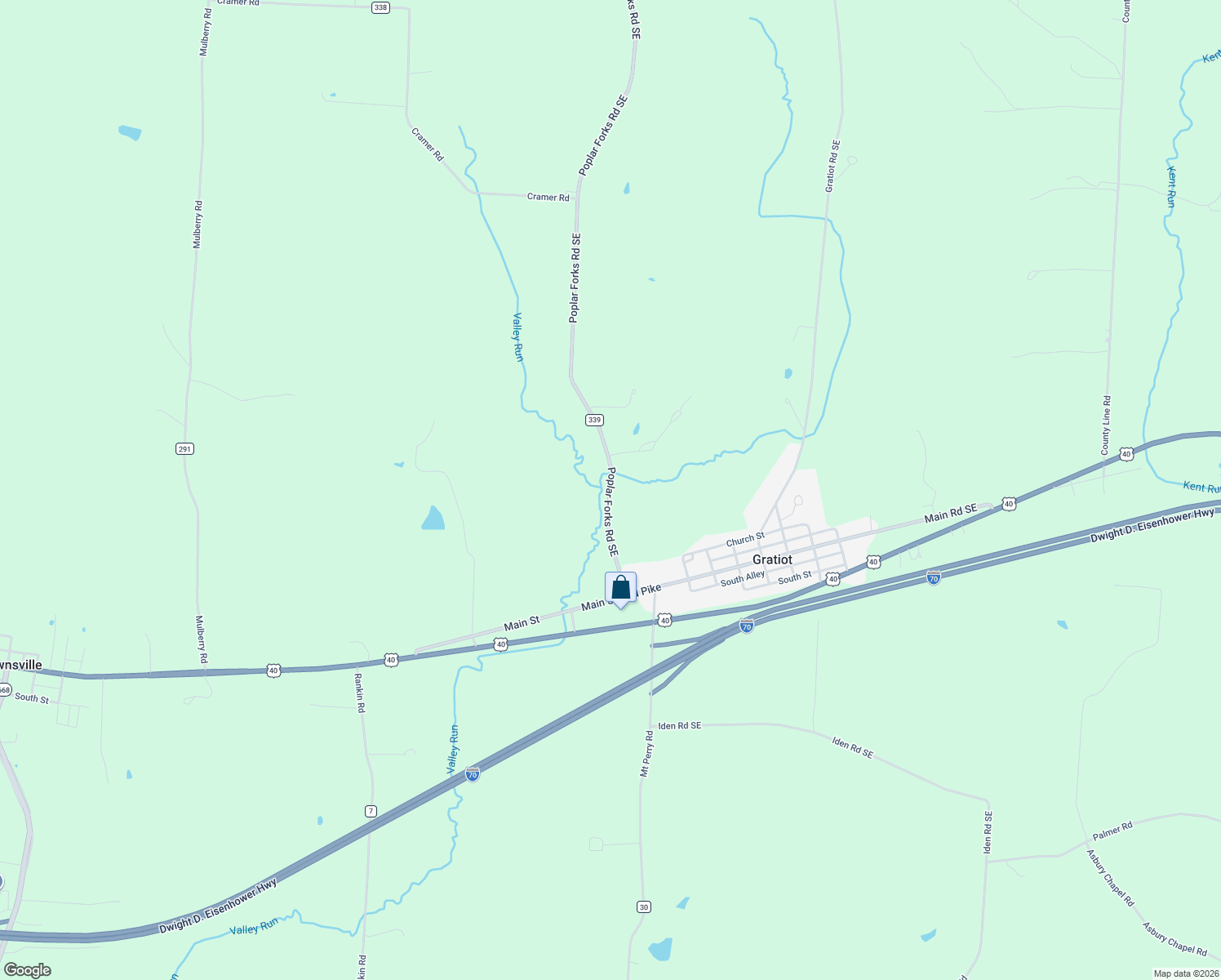 map of restaurants, bars, coffee shops, grocery stores, and more near 9931 Poplar Forks Rd SE in Heath