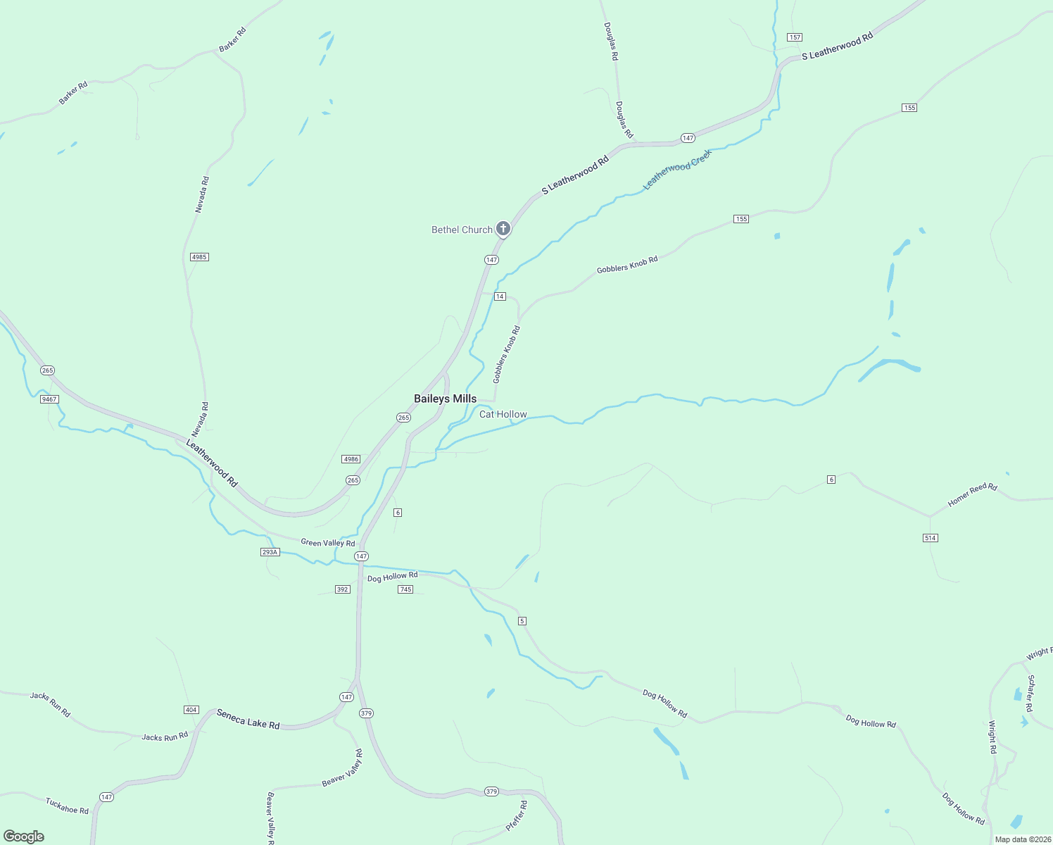 map of restaurants, bars, coffee shops, grocery stores, and more near 32501 Cat Hollow Road in Barnesville