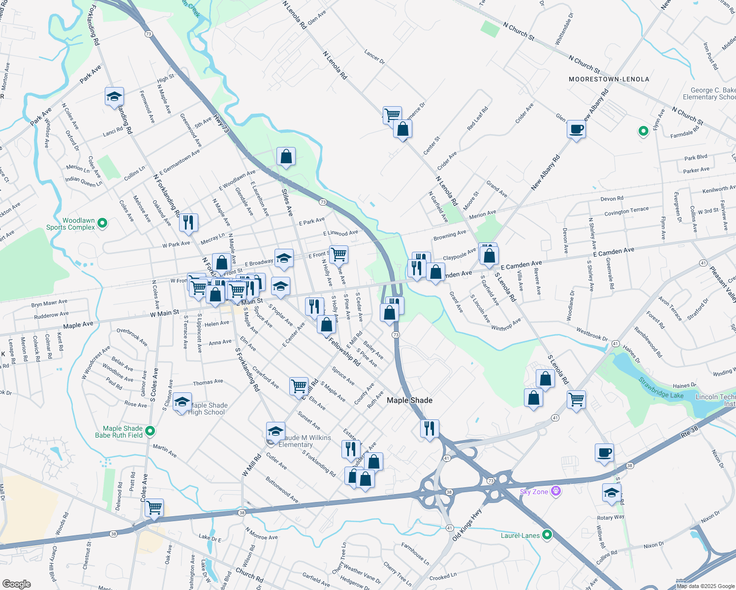 14 South Boulevard Avenue, Maple Shade Township NJ Walk Score