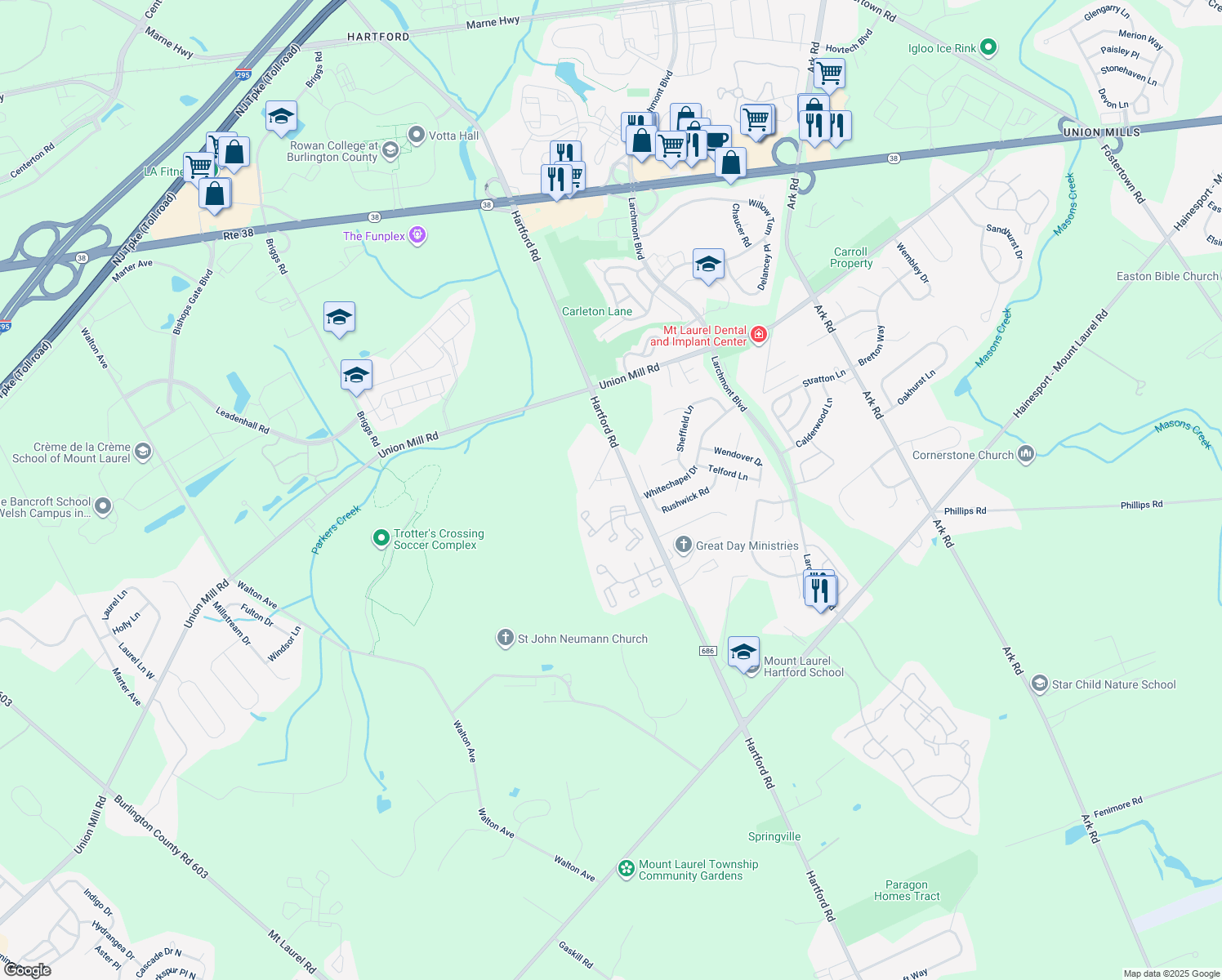 101 Glen Street, Mount Laurel NJ Walk Score