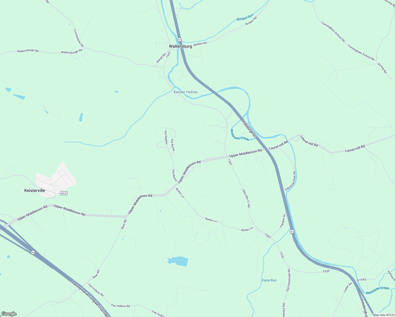 map of restaurants, bars, coffee shops, grocery stores, and more near 587 Upper Middletown Road in Smock