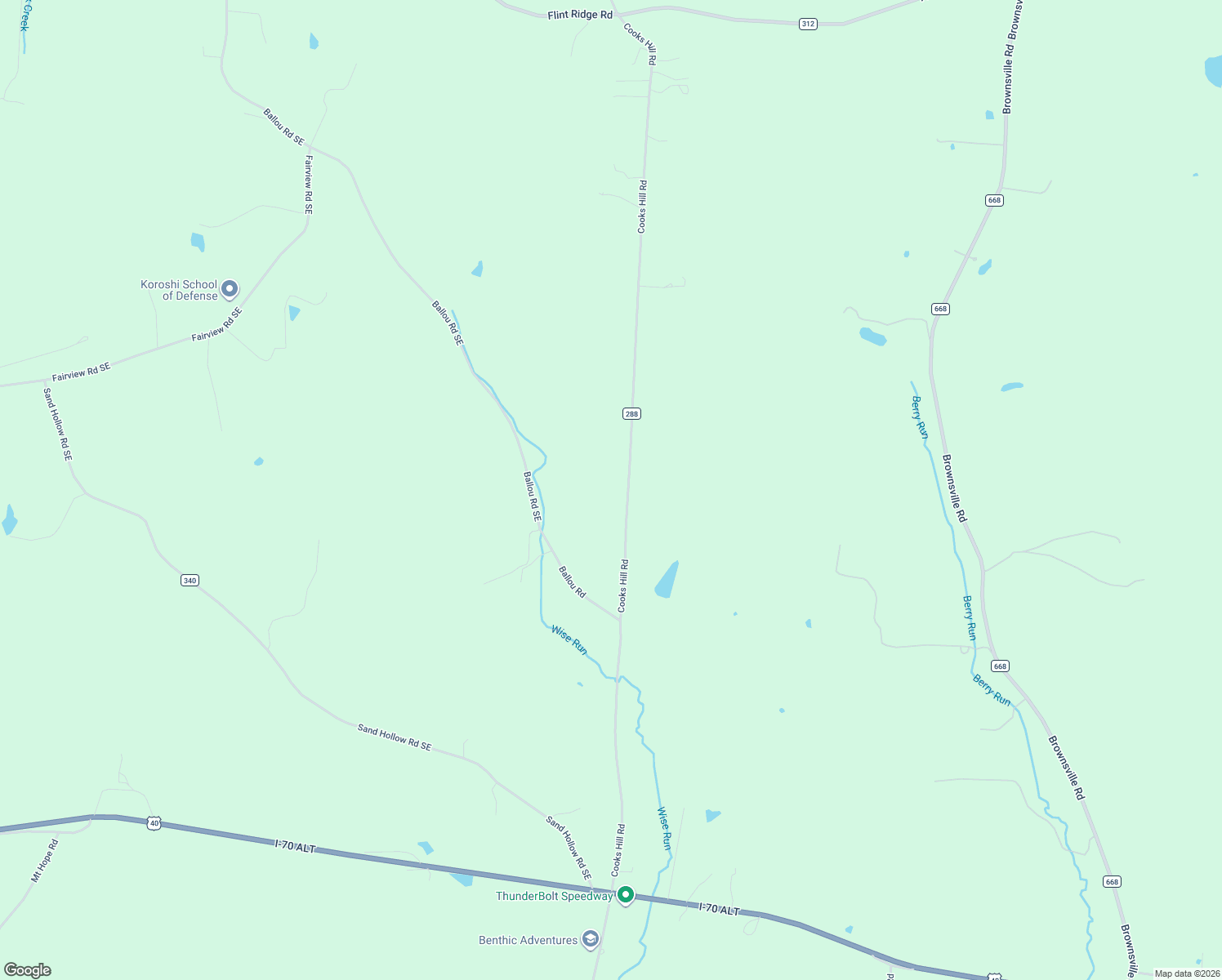 map of restaurants, bars, coffee shops, grocery stores, and more near 8530 Cooks Hill Rd in Glenford