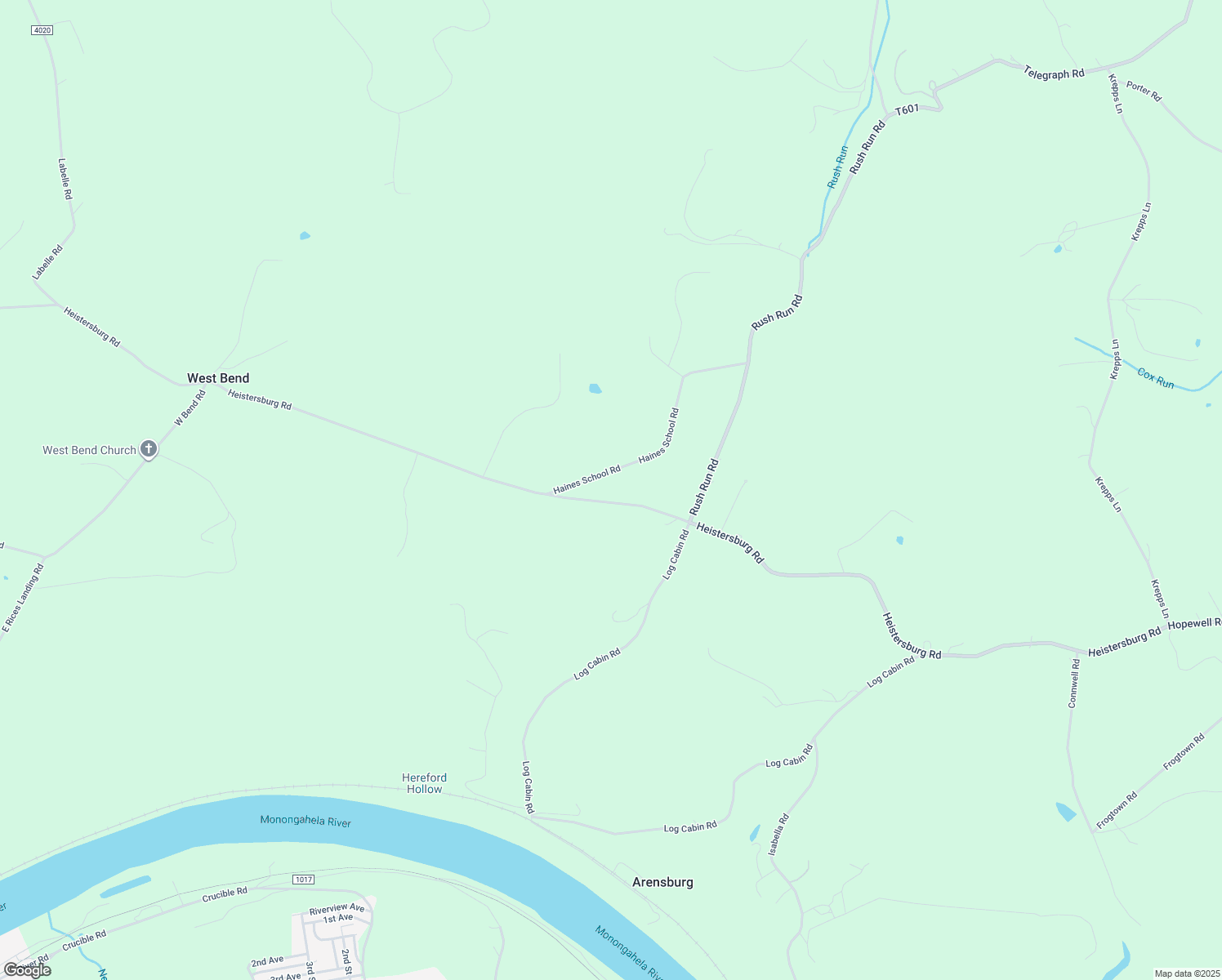 map of restaurants, bars, coffee shops, grocery stores, and more near 431 Heistersburg Road in East Millsboro