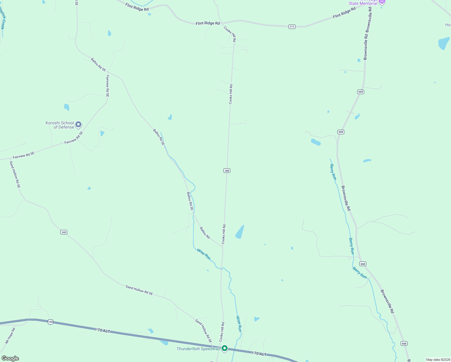 map of restaurants, bars, coffee shops, grocery stores, and more near 8530 Cooks Hill Road in Glenford
