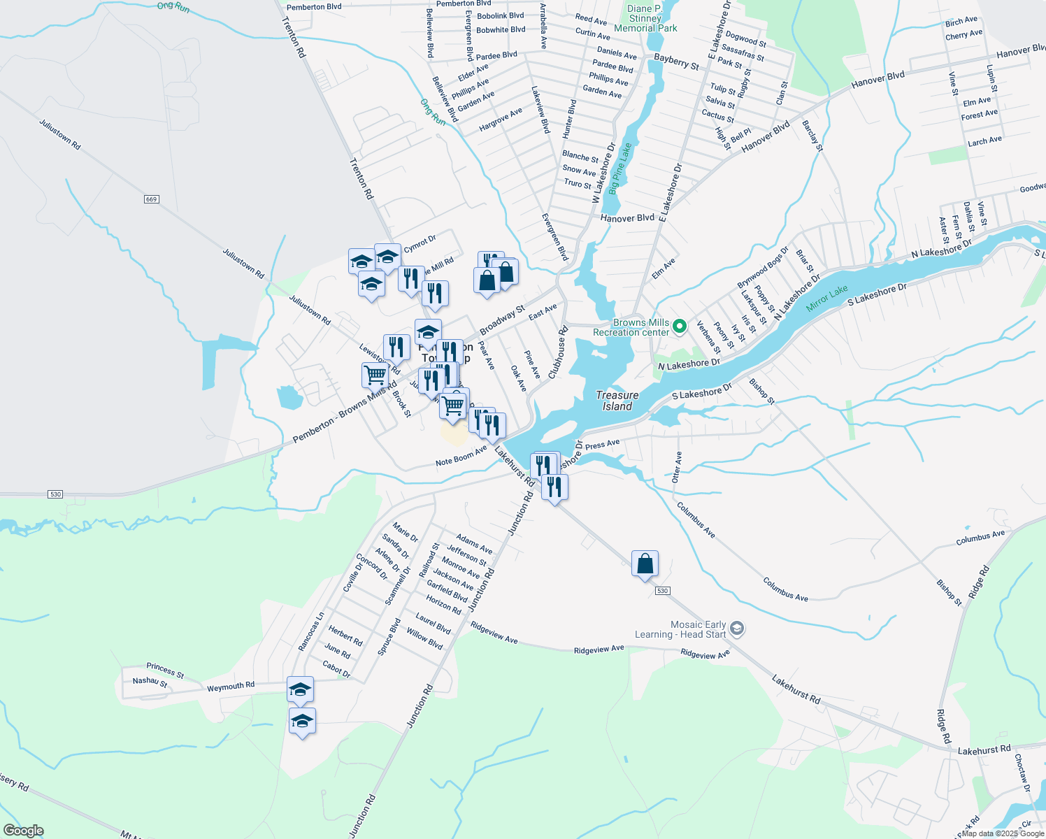 11 Clubhouse Road, Pemberton Township NJ Walk Score