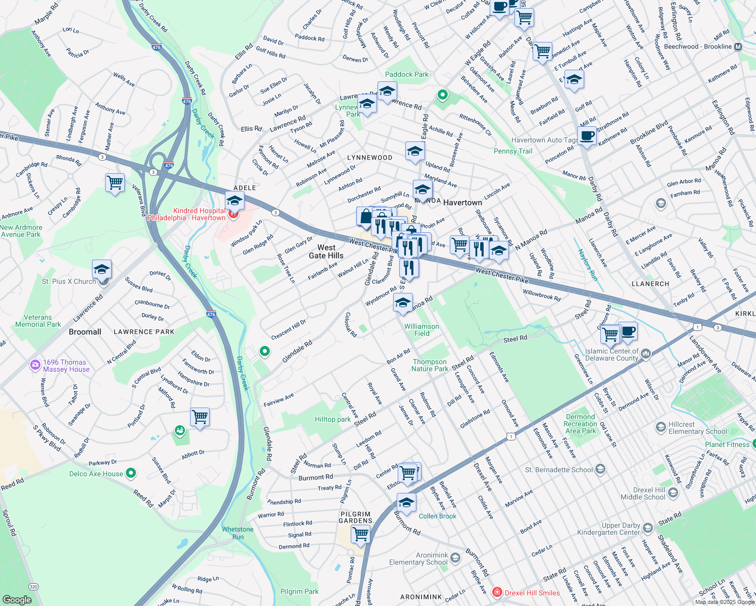 155 Wyndmoor Road, Havertown PA Walk Score