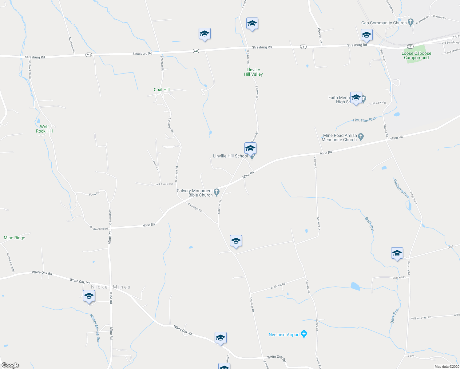 map of restaurants, bars, coffee shops, grocery stores, and more near 1646 Mine Road in Paradise