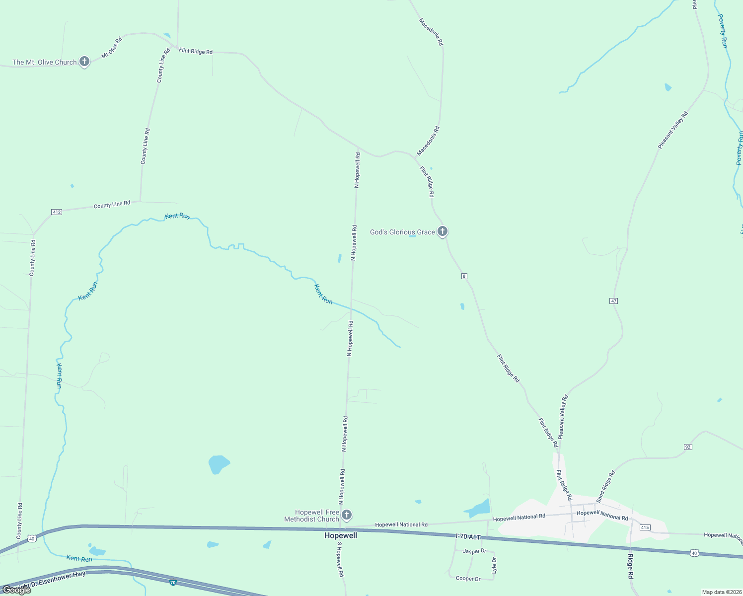 map of restaurants, bars, coffee shops, grocery stores, and more near 9330 Glory Gate Lane in Hopewell