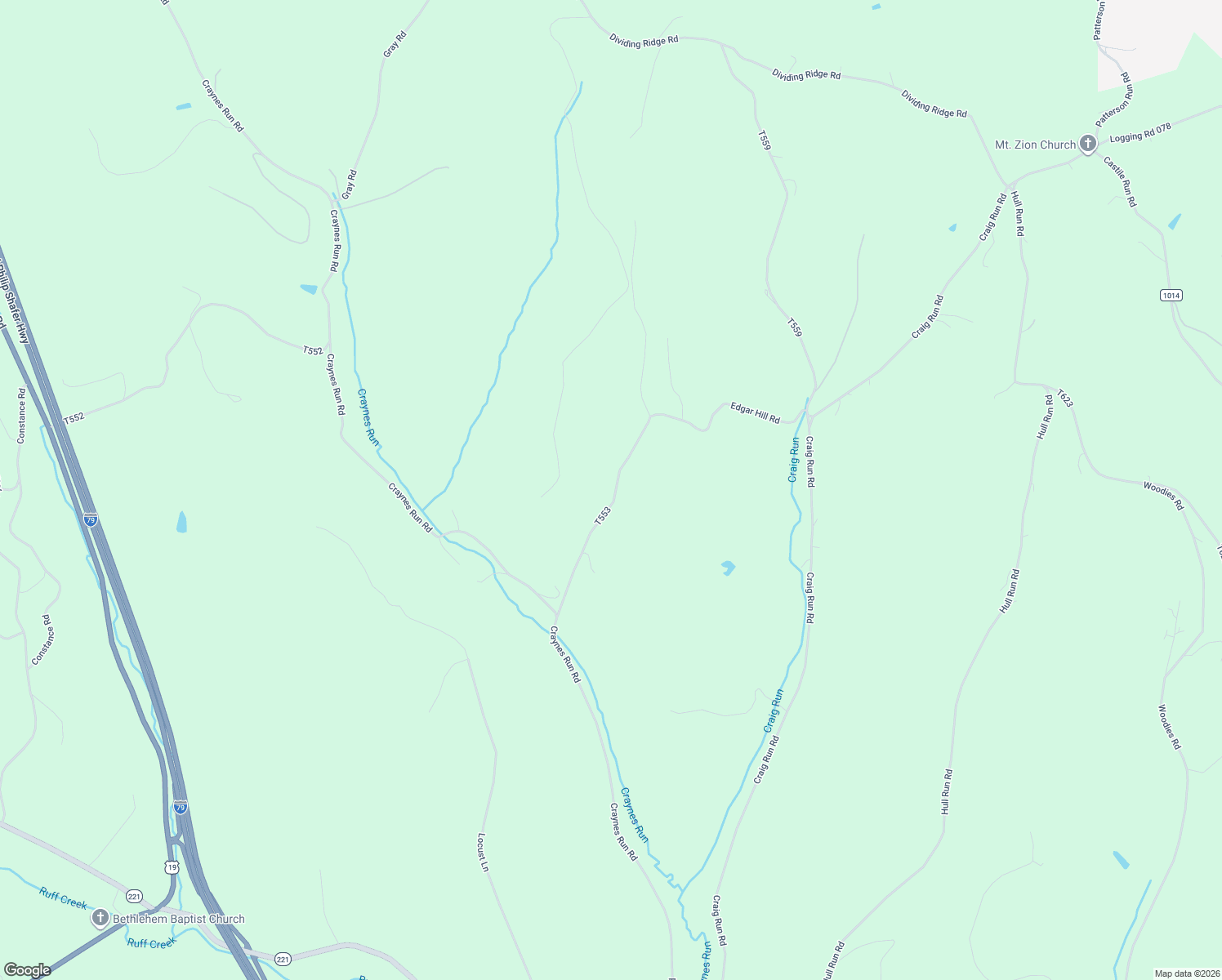 map of restaurants, bars, coffee shops, grocery stores, and more near 159 Cemetery Road in Waynesburg
