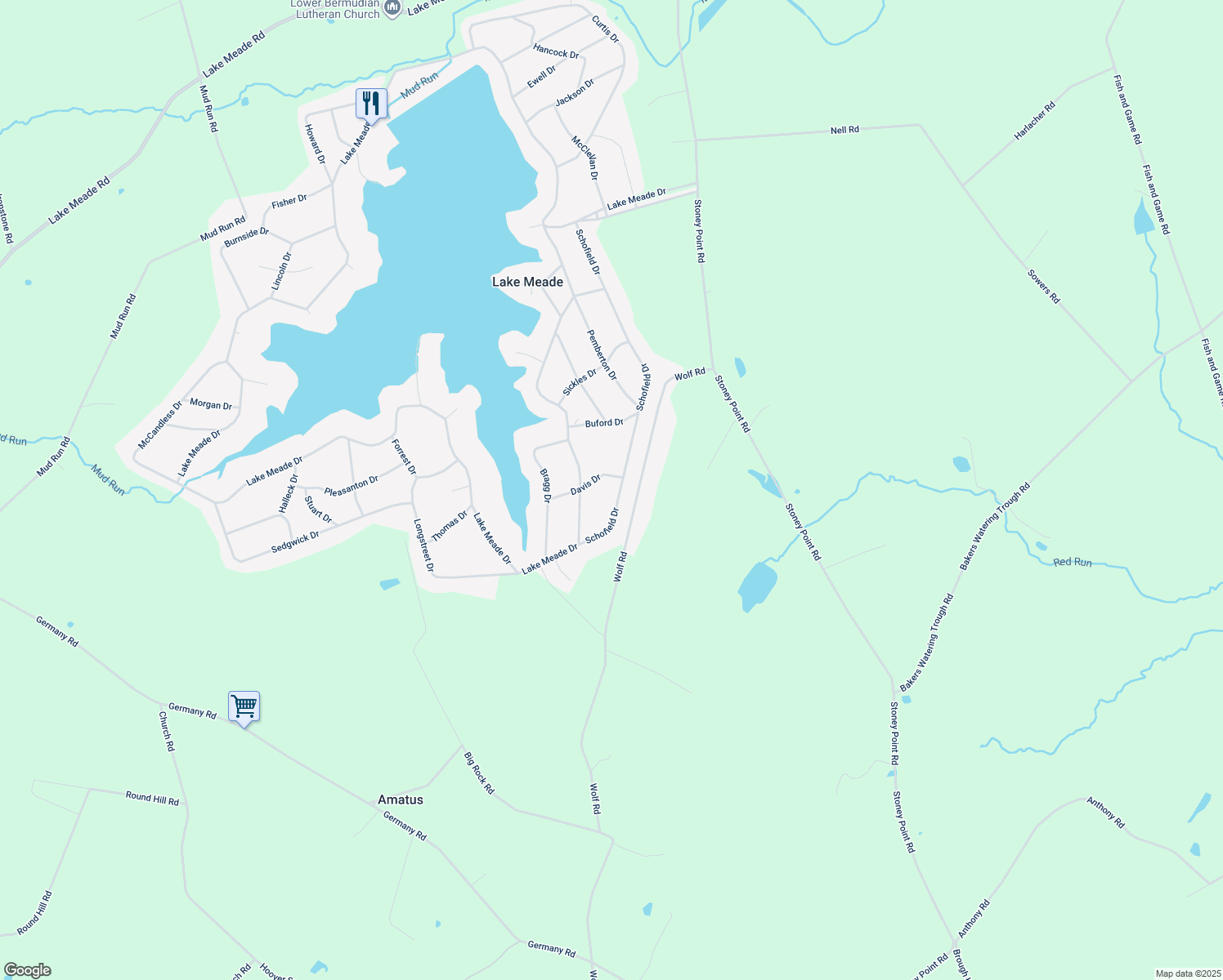 map of restaurants, bars, coffee shops, grocery stores, and more near 111 Schofield Dr in East Berlin