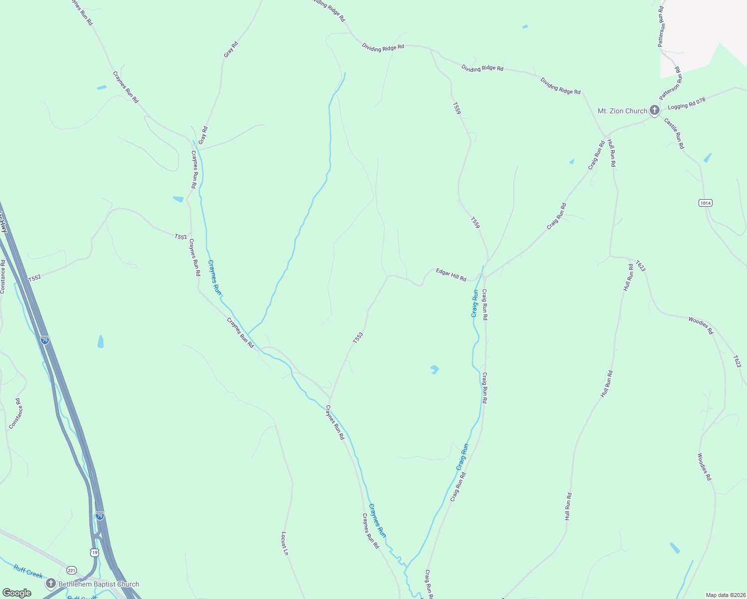 map of restaurants, bars, coffee shops, grocery stores, and more near 169 Cemetery Road in Waynesburg