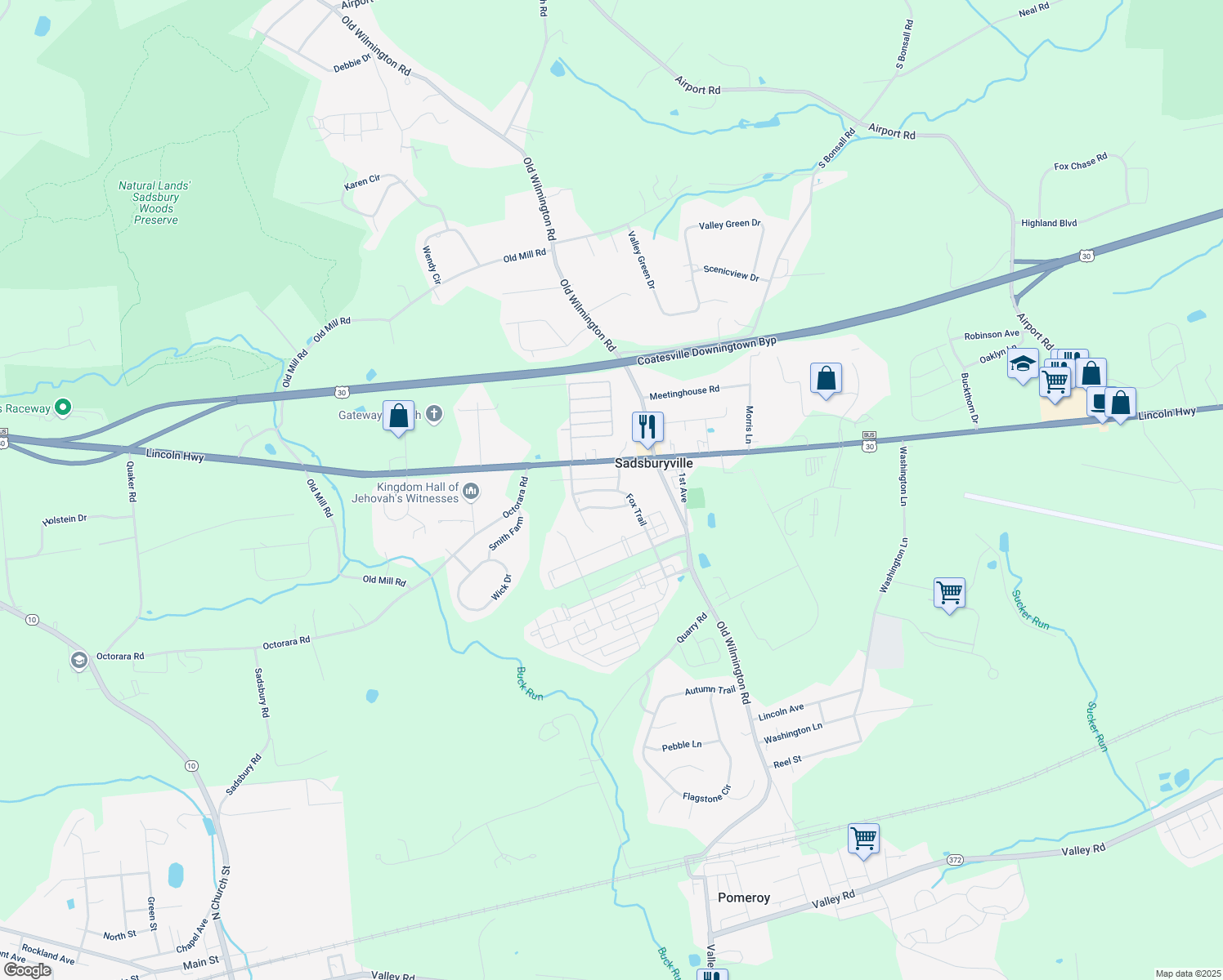 407 Fox Trail, Parkesburg PA Walk Score