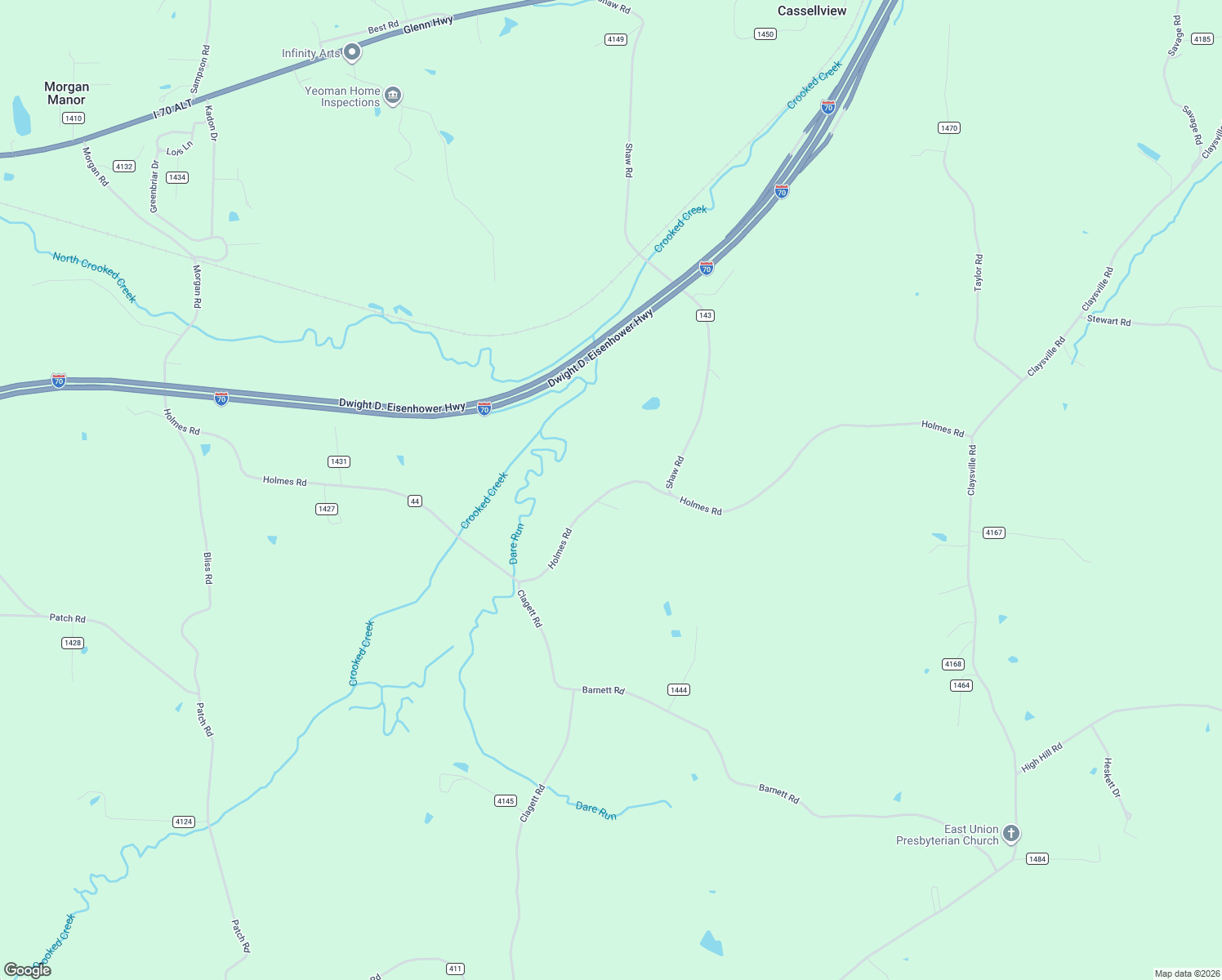 map of restaurants, bars, coffee shops, grocery stores, and more near County Road 44 in Cambridge