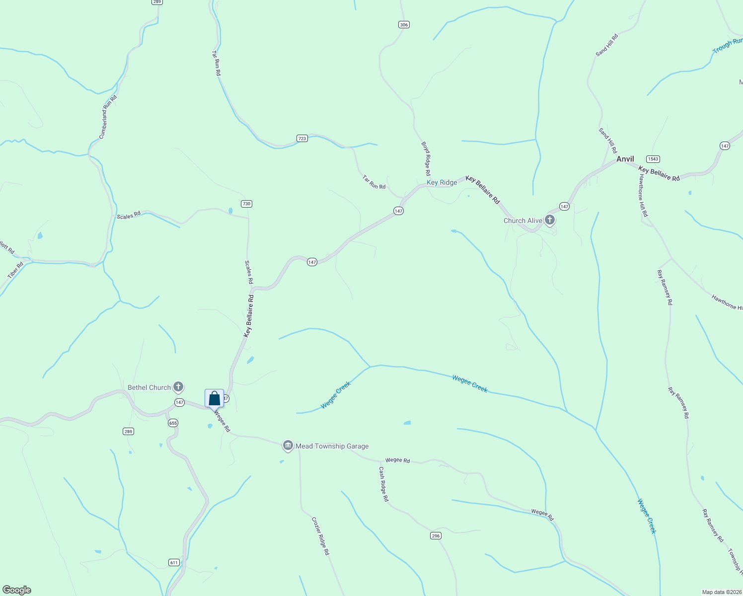 map of restaurants, bars, coffee shops, grocery stores, and more near 51725 Key Bellaire Road in Bellaire