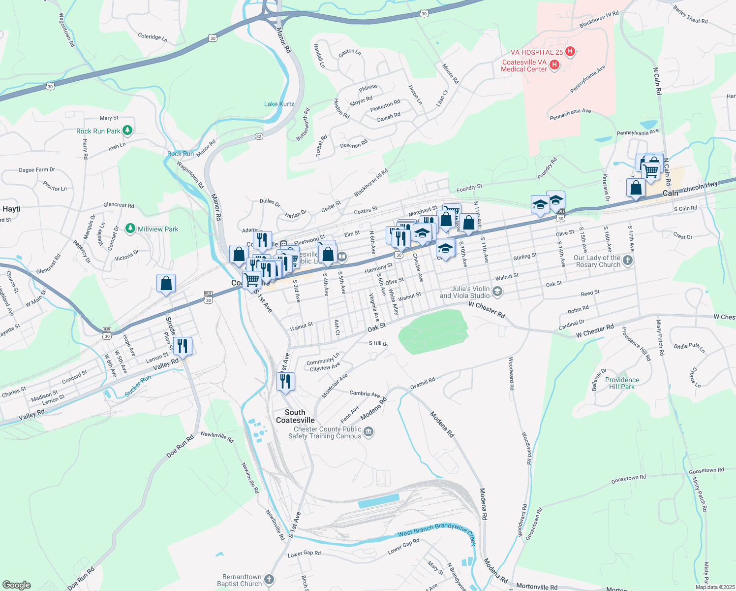 72 Virginia Avenue, Coatesville PA Walk Score