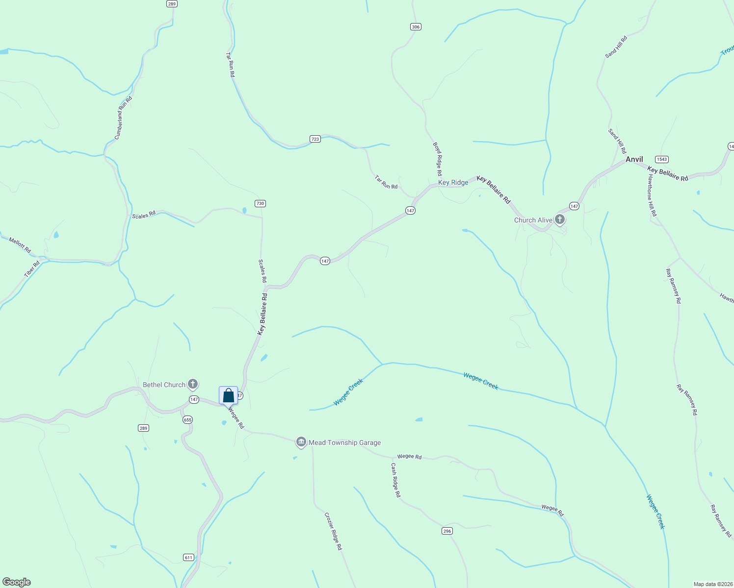 map of restaurants, bars, coffee shops, grocery stores, and more near 51725 Key Bellaire Road in Bellaire