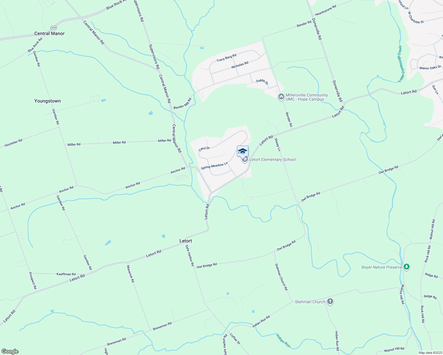 map of restaurants, bars, coffee shops, grocery stores, and more near 109 Carol Drive in Washington Boro